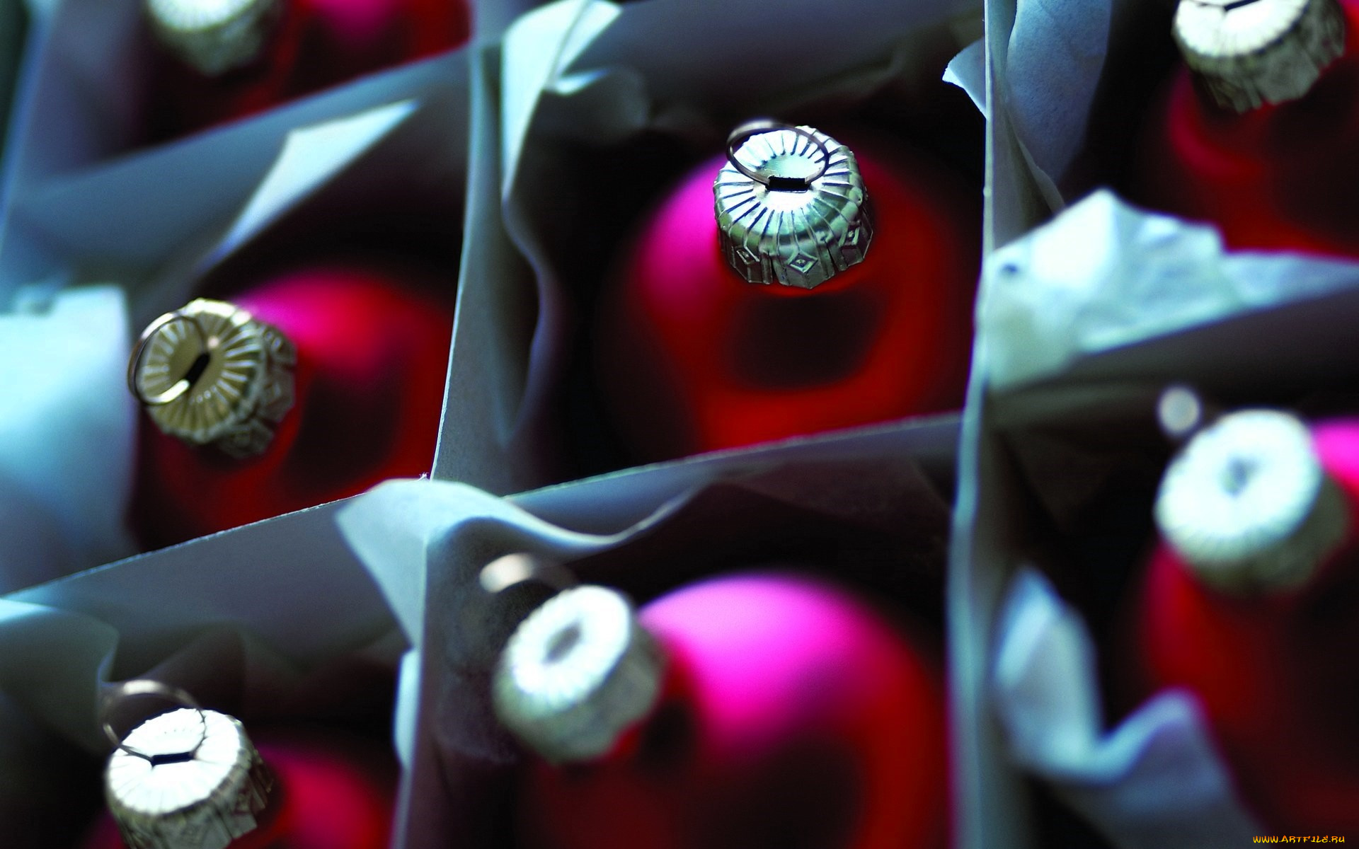 праздничные, украшения, шарики, набор, коробка, ячейки