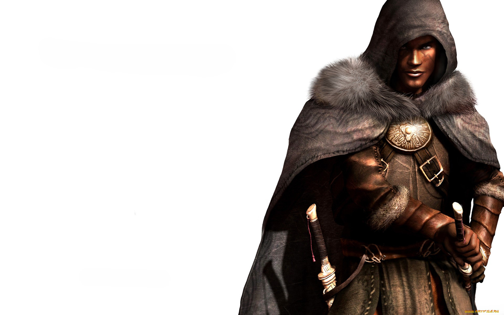 видео, игры, the, longest, journey, , dreamfall, воин, плащ, капюшон, оружие