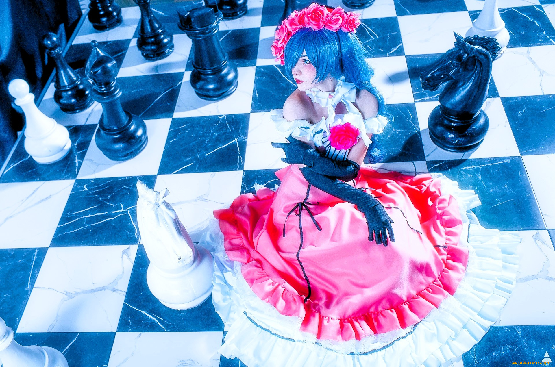 девушки, tenletters, образ, наряд, клетки, шахматы, фигуры