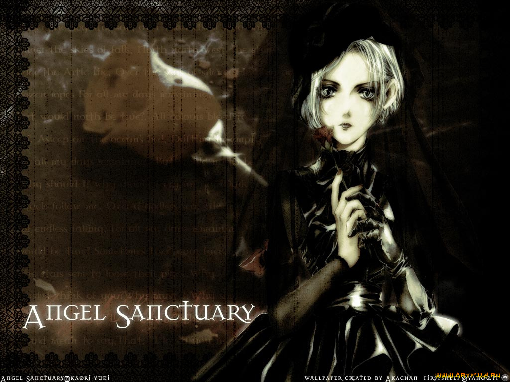 аниме, angel, sanctuary