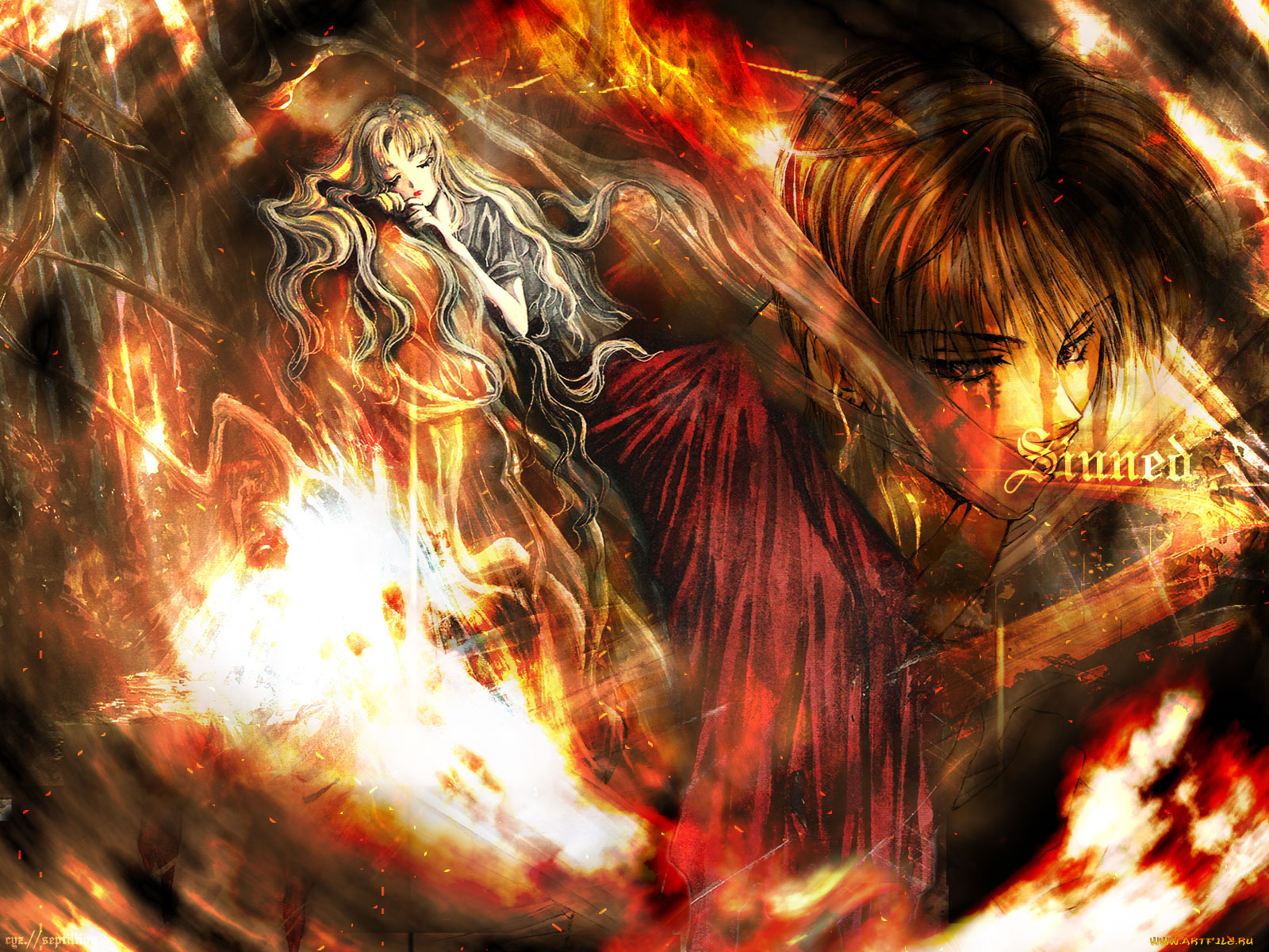 аниме, angel, sanctuary