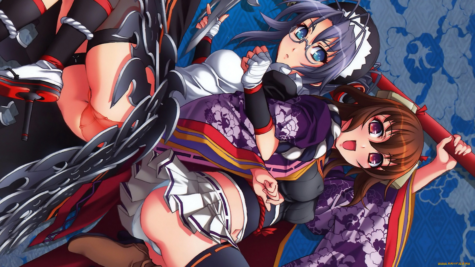 samurai, girls, аниме, хандзо, хаттори, сэн, токугава