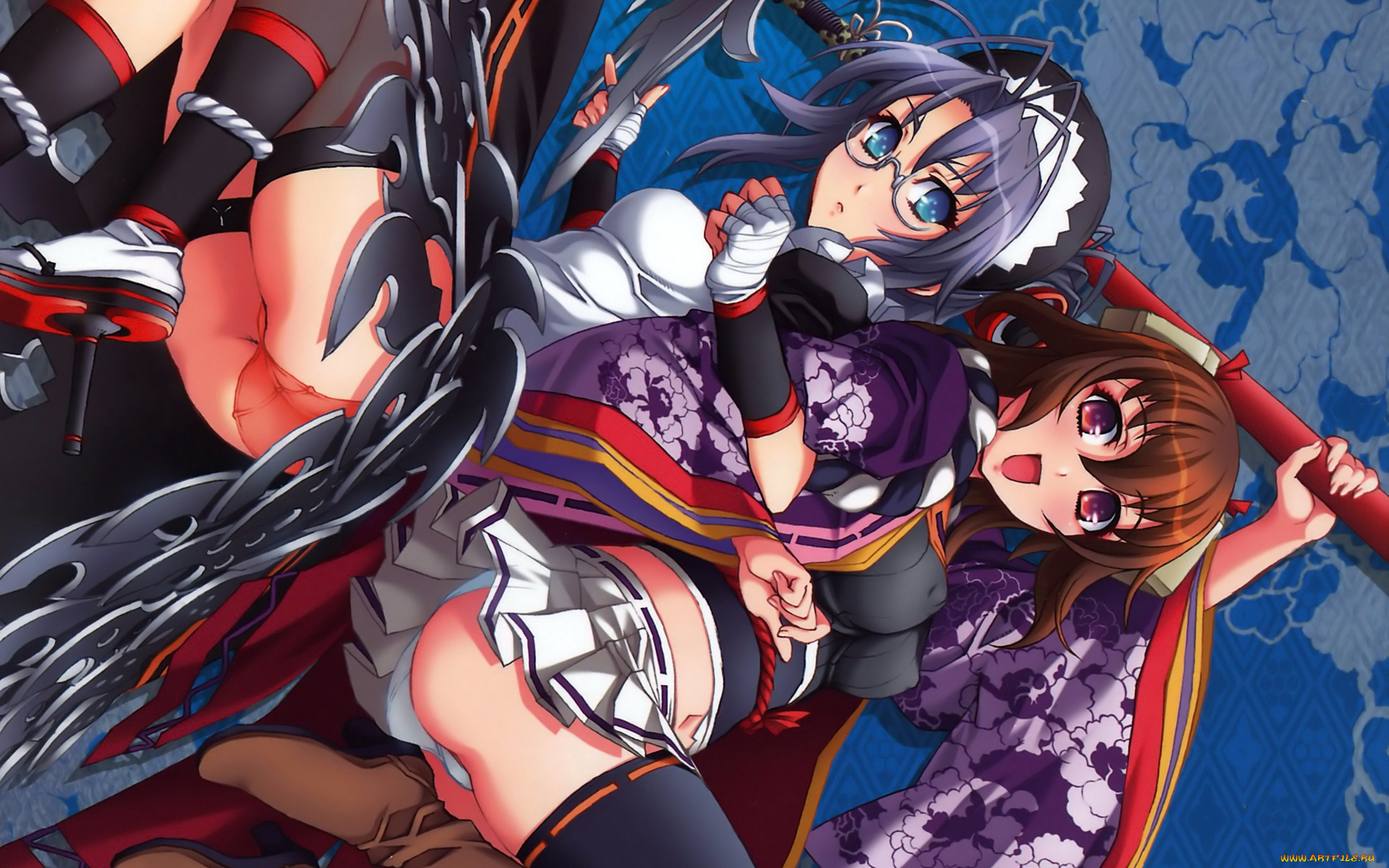 samurai, girls, аниме, хандзо, хаттори, сэн, токугава