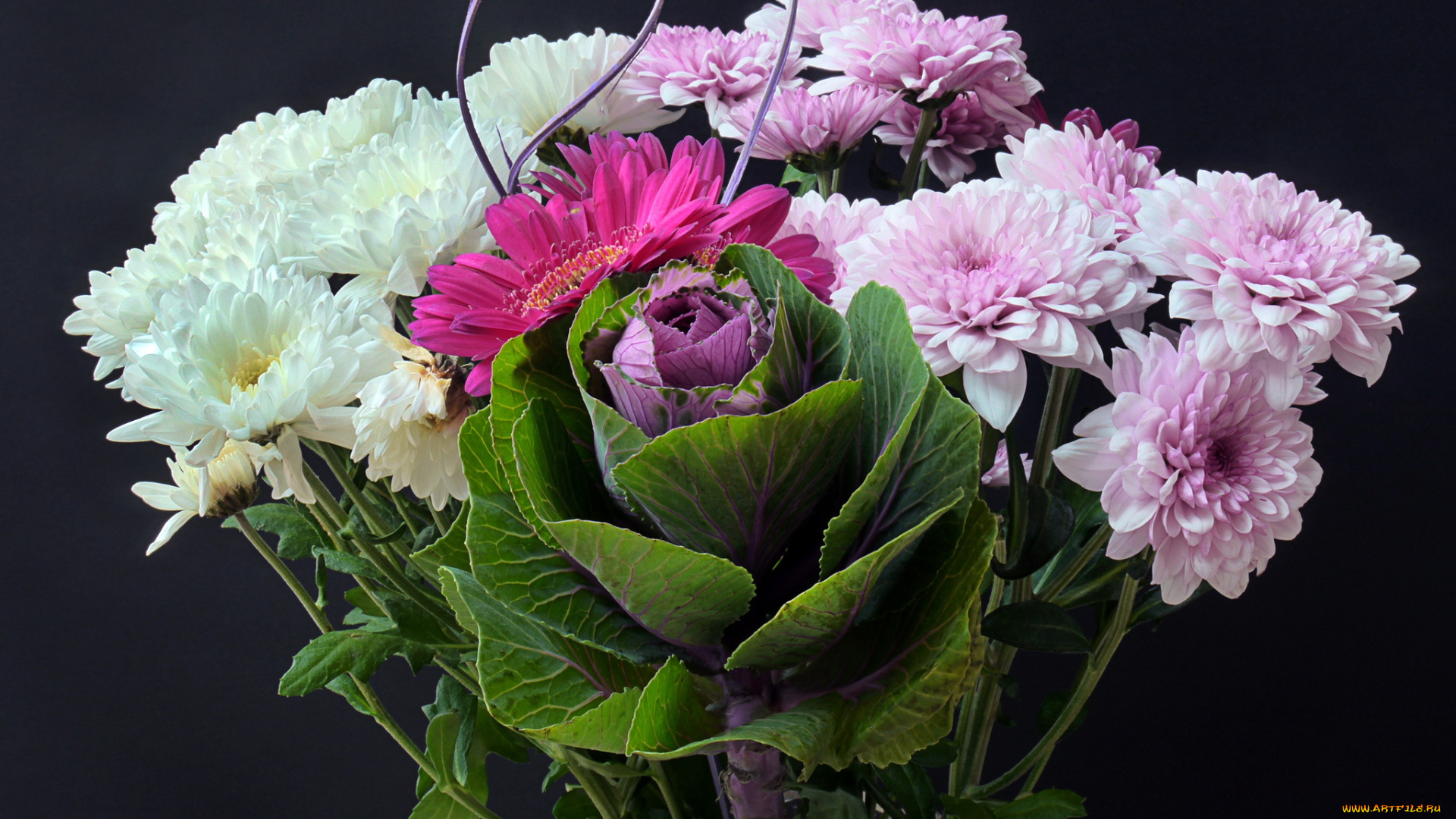 цветы, букеты, композиции, букет, хризантемы