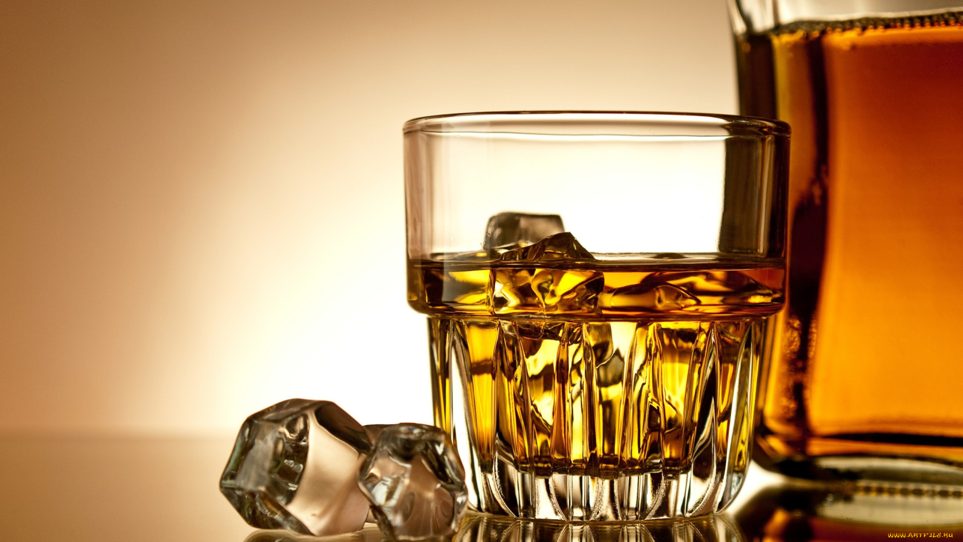 еда, напитки, лед, кубики, бокал, виски, графин