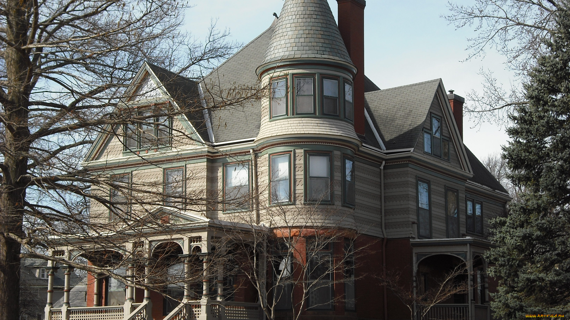 victorian, house, города, здания, дома, дом, стиль, викторианский, загородный