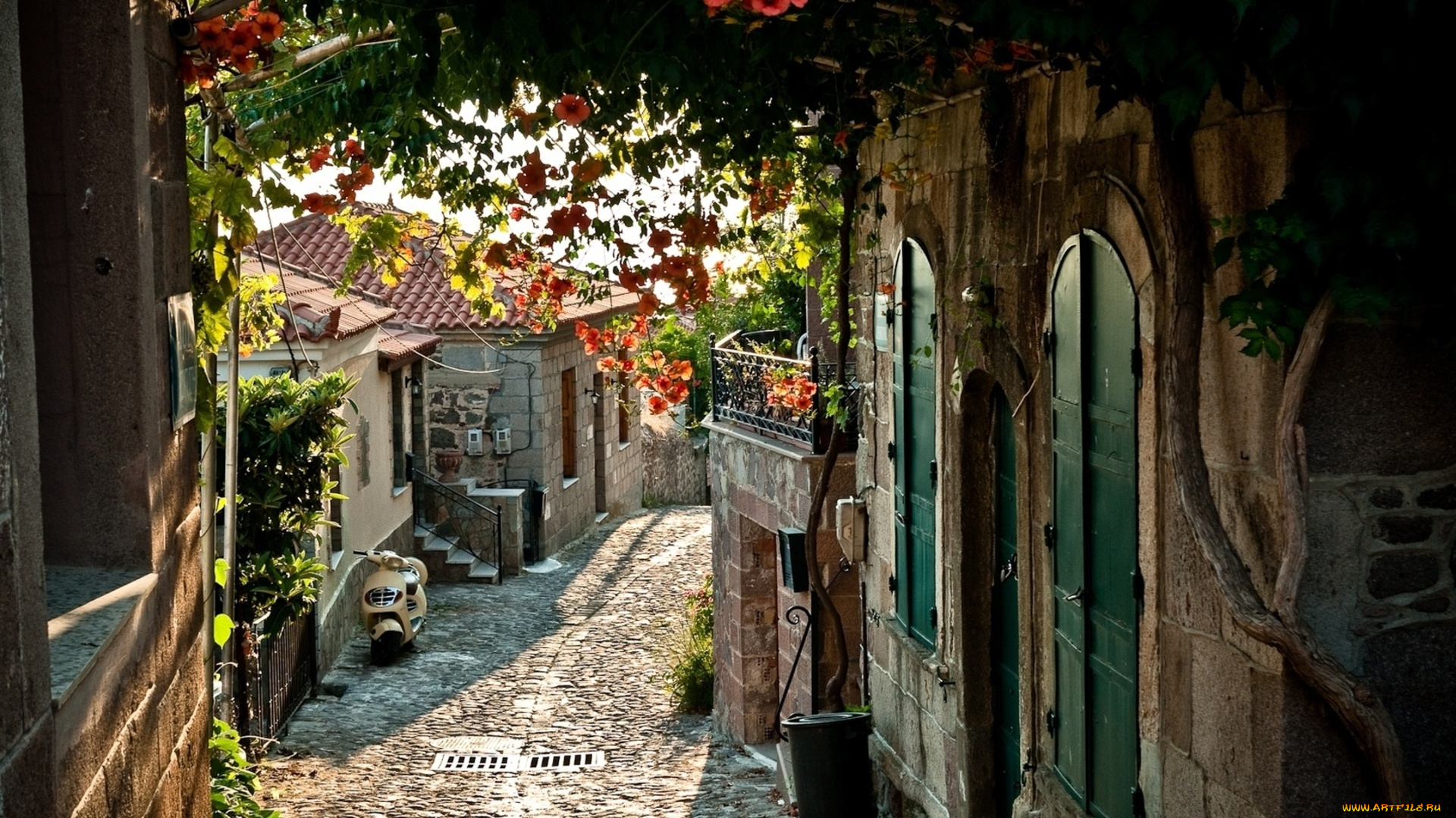 южный, город, города, улицы, площади, набережные, франция, мостовая