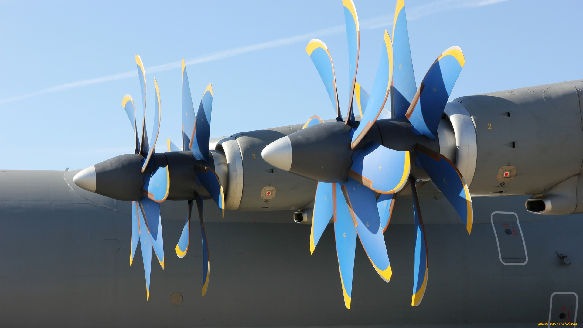 авиация, авиационный, пейзаж, креатив, винт