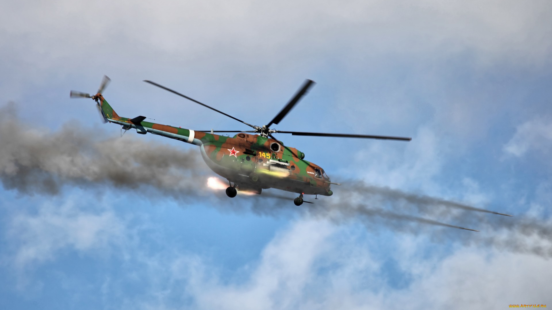 авиация, вертолёты, атака