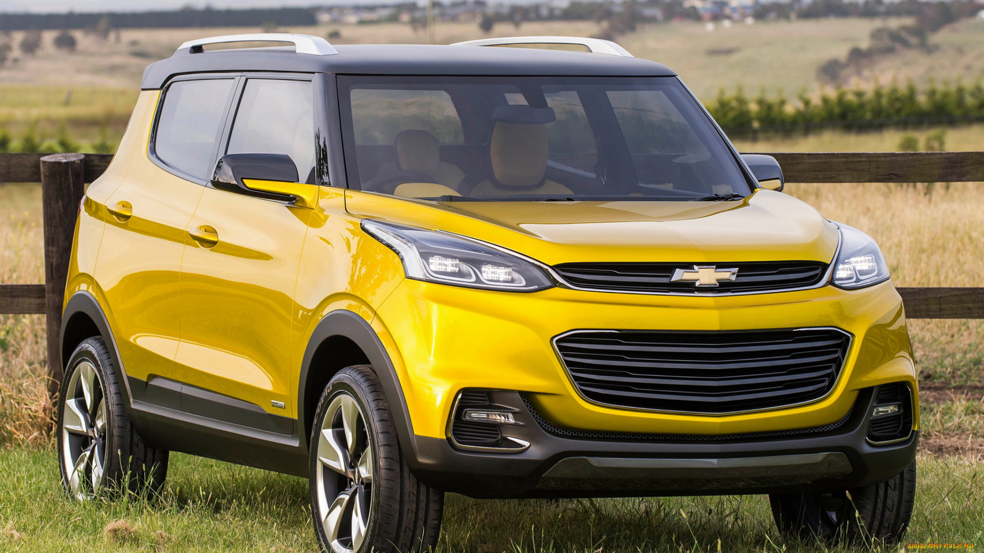 автомобили, chevrolet, concept, adra, желтый, 2014г