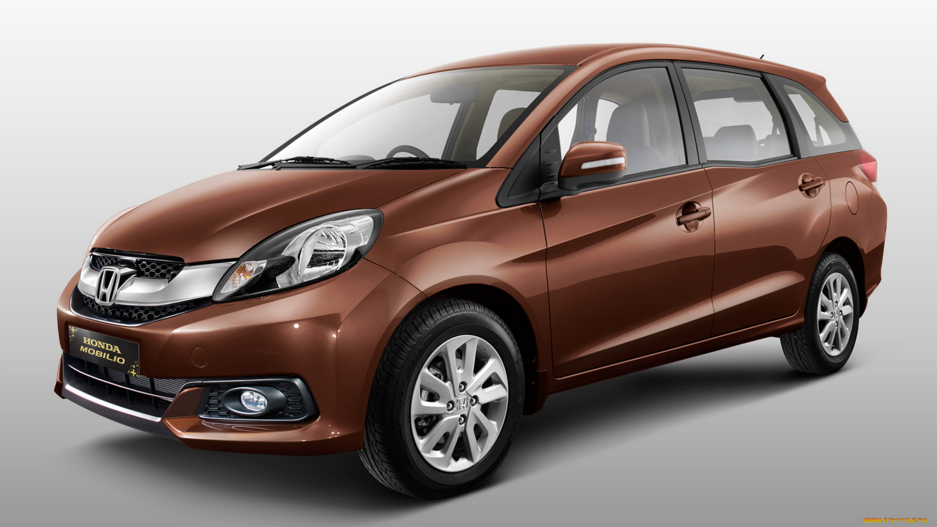 автомобили, honda, mobilio, коричневый, 2014