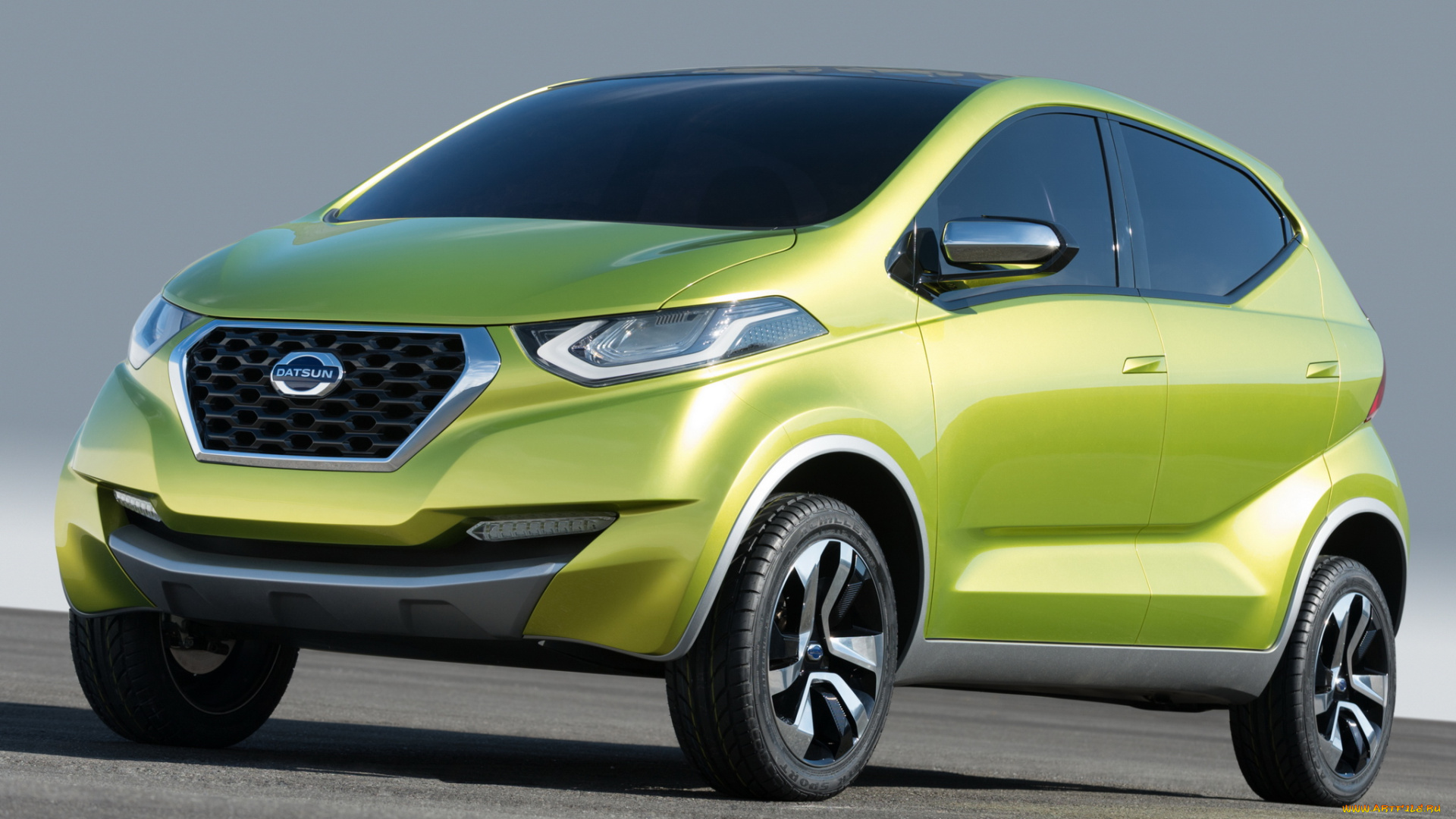 автомобили, nissan, datsun, redi-go, зеленый, 2014, concept