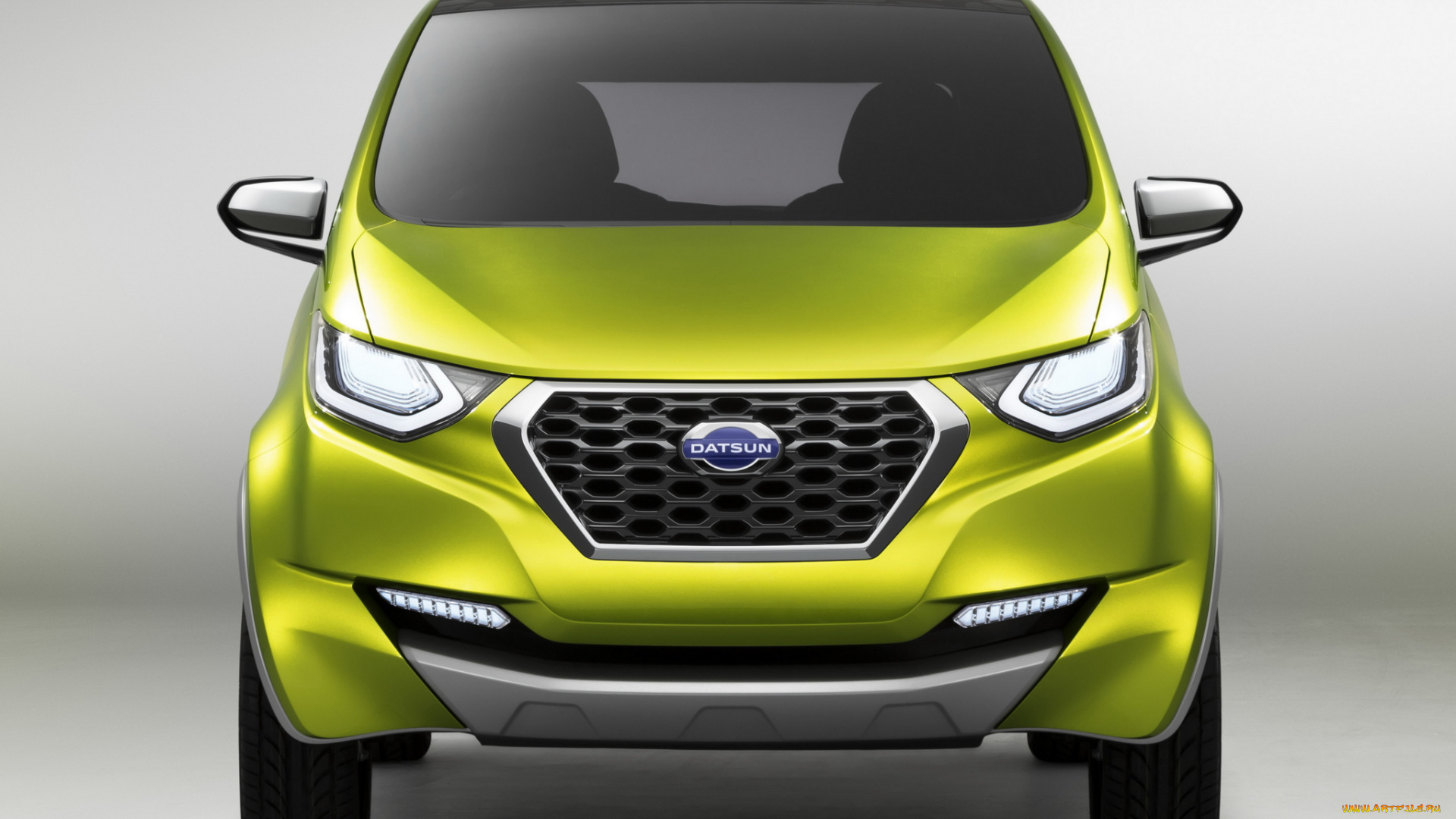 автомобили, nissan, datsun, зеленый, 2014, concept, redi-go