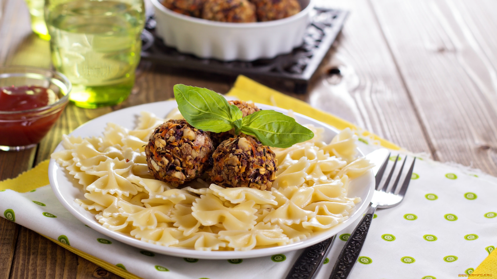 еда, макаронные, блюда, фрикадельки, вегетарианские