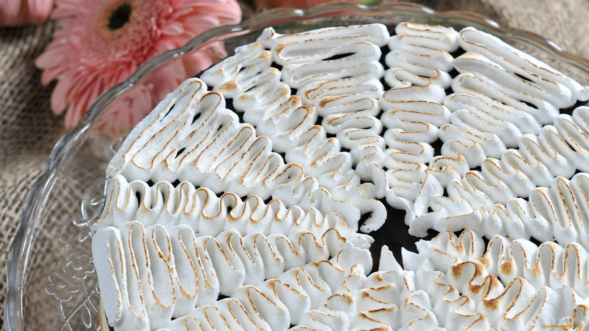 еда, торты, герберы, крем