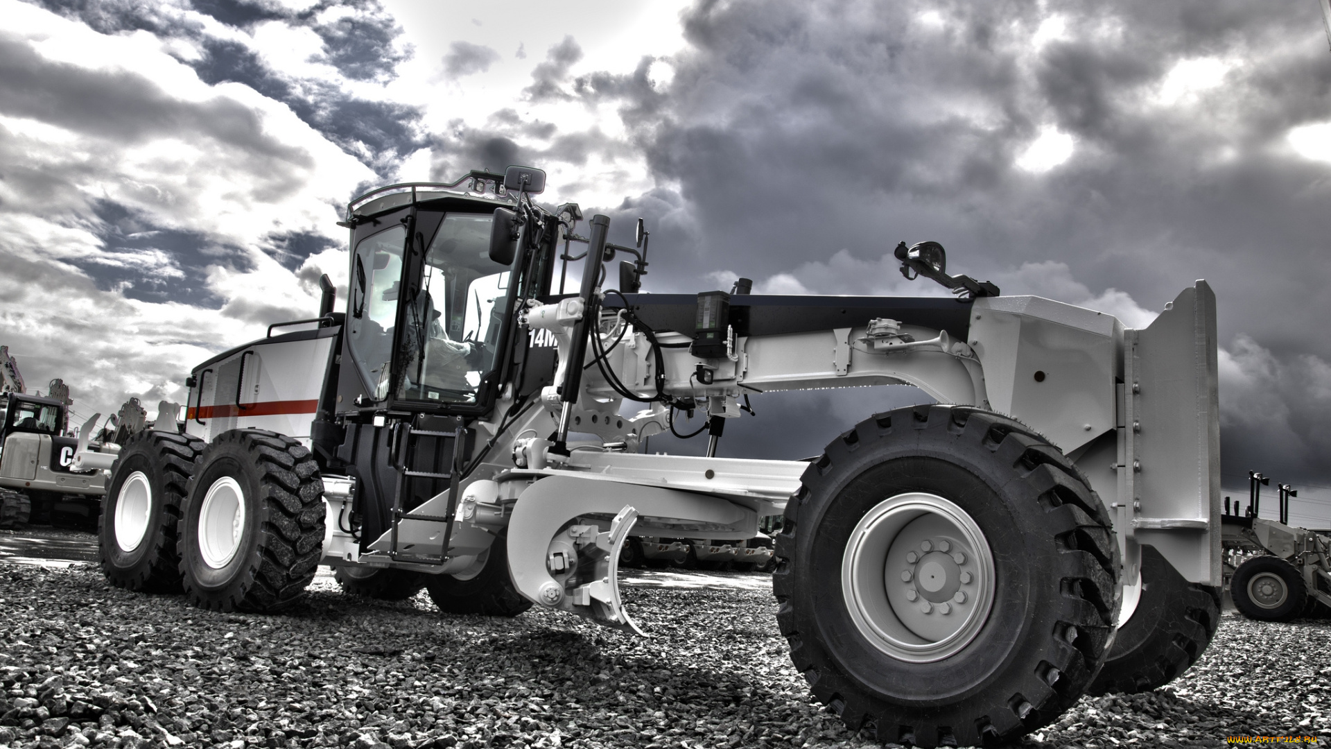 техника, грейдеры, грейдер