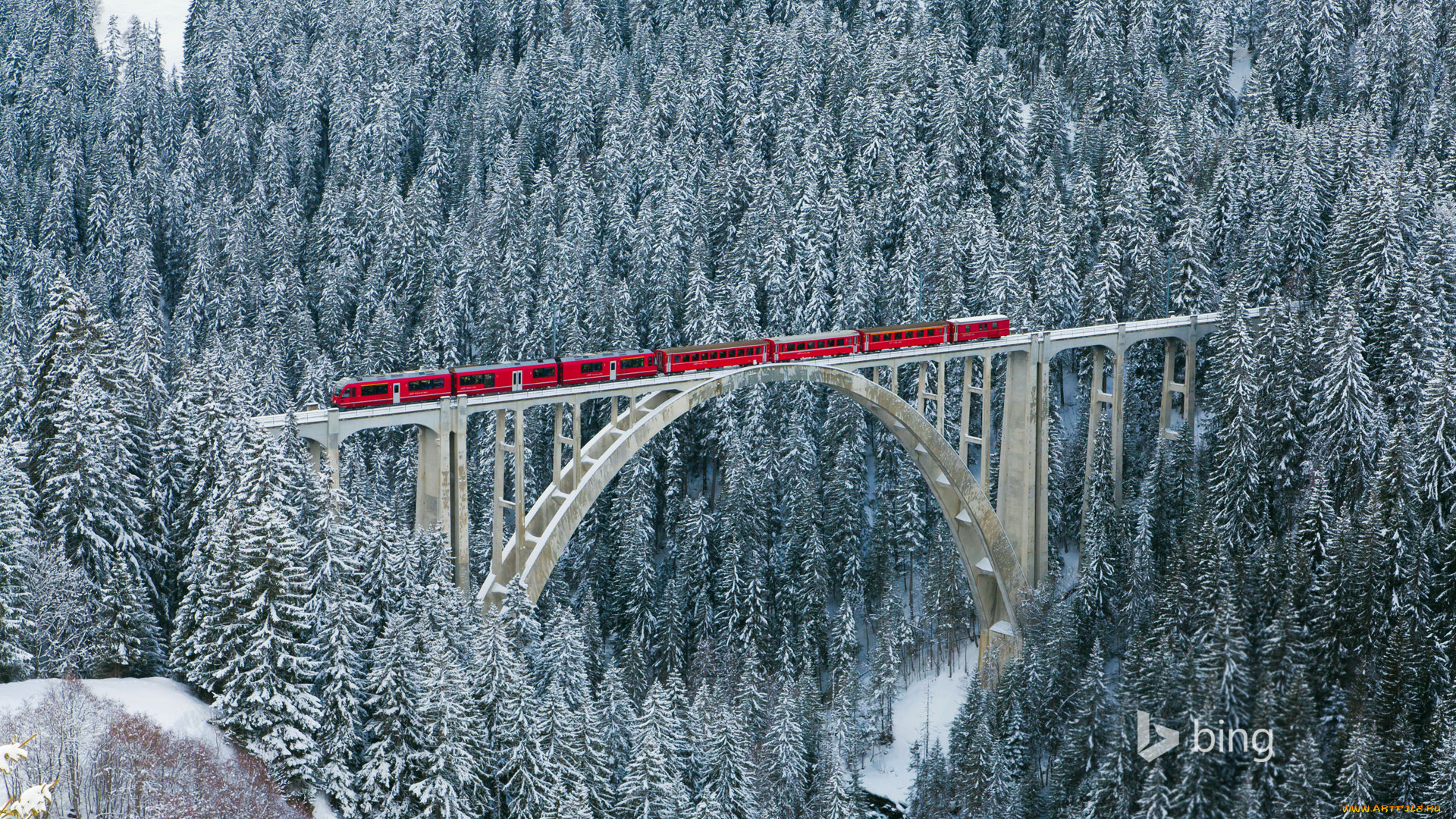 техника, поезда, мост