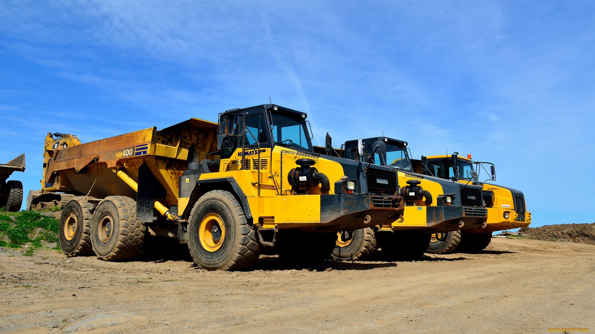 техника, строительная, техника, тяжелый, самосвал, карьерный