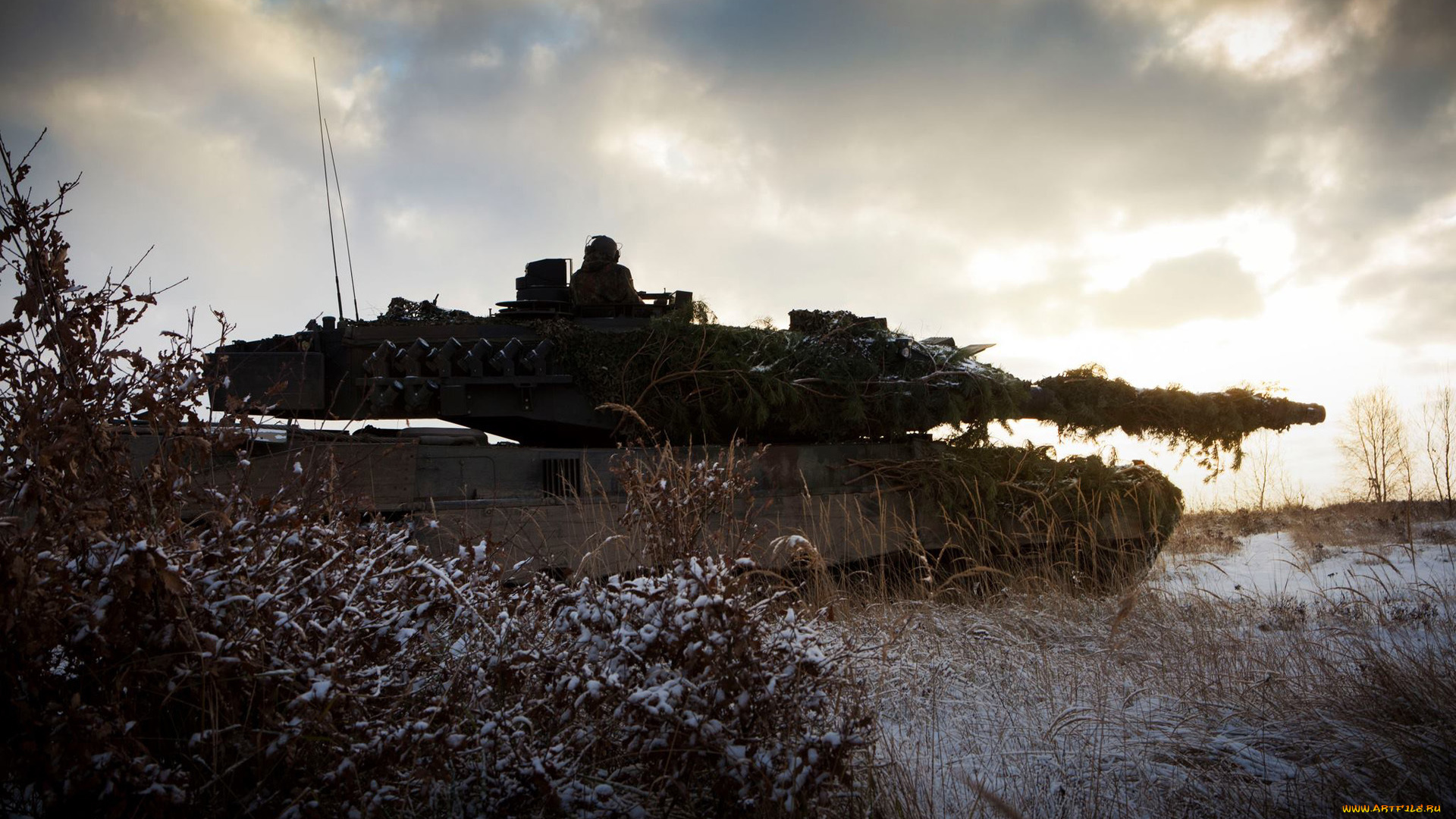 техника, военная, техника, закат