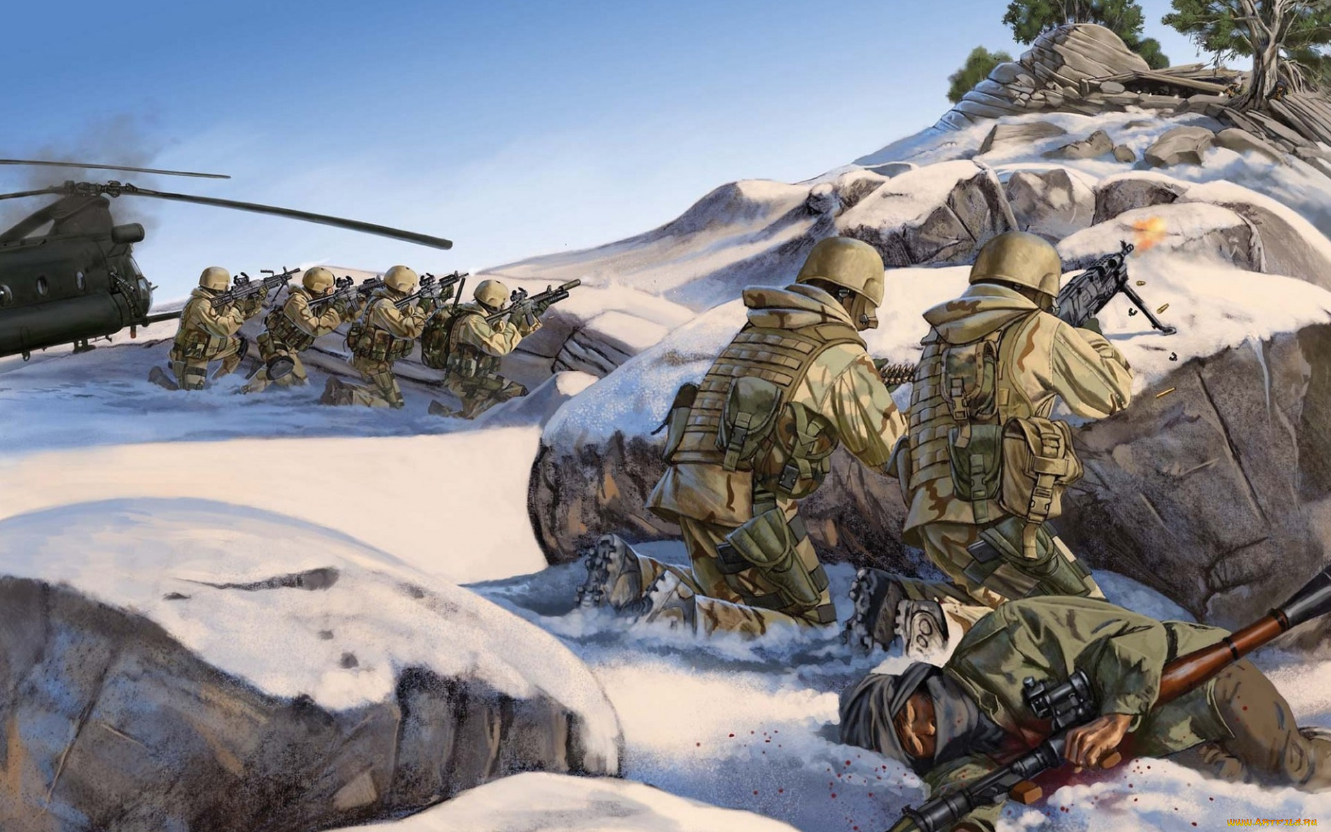 рисованные, армия, камни