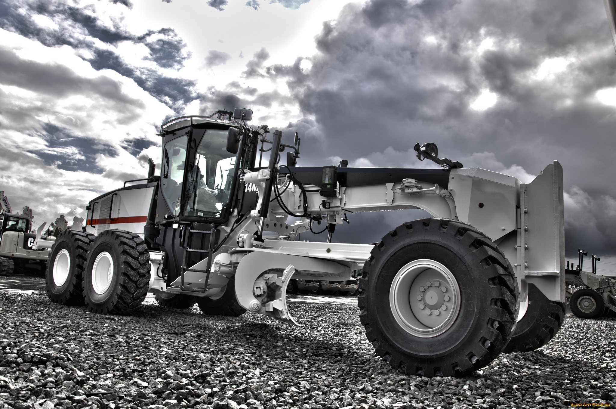 техника, грейдеры, грейдер