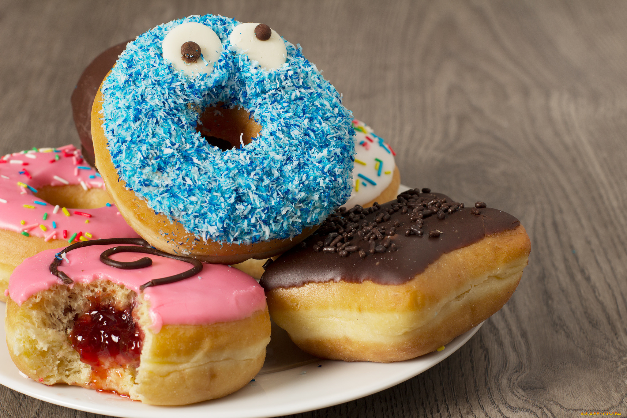 еда, пирожные, , кексы, , печенье, variados, пончики