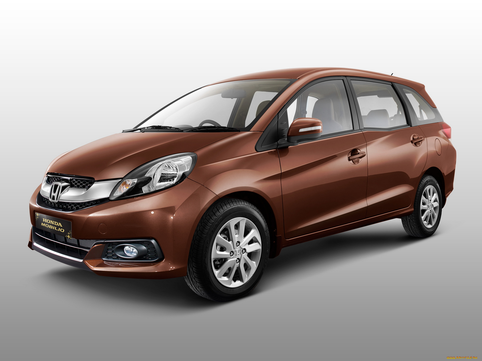 автомобили, honda, mobilio, коричневый, 2014