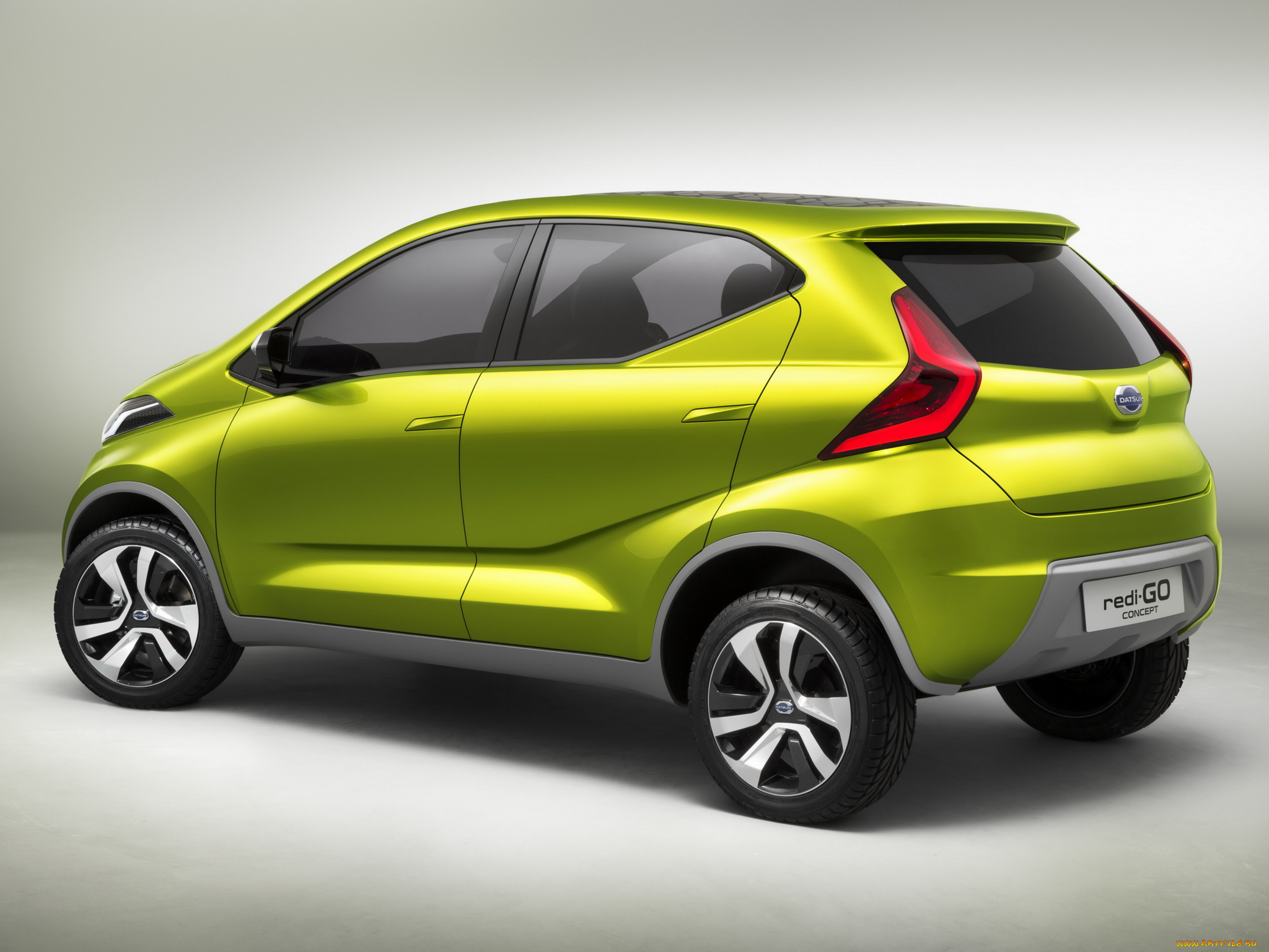 автомобили, nissan, datsun, concept, redi-go, зеленый, 2014