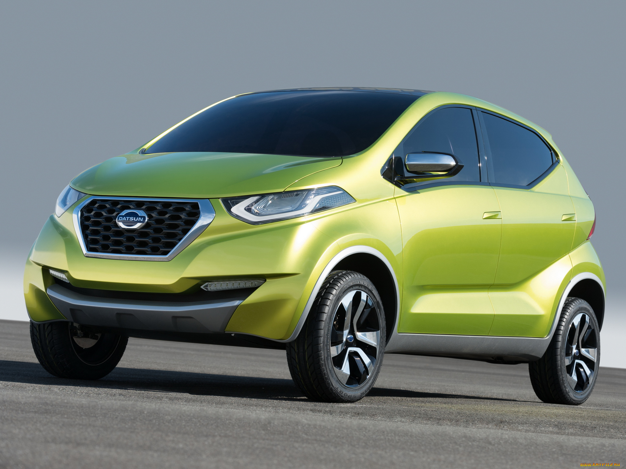 автомобили, nissan, datsun, redi-go, зеленый, 2014, concept