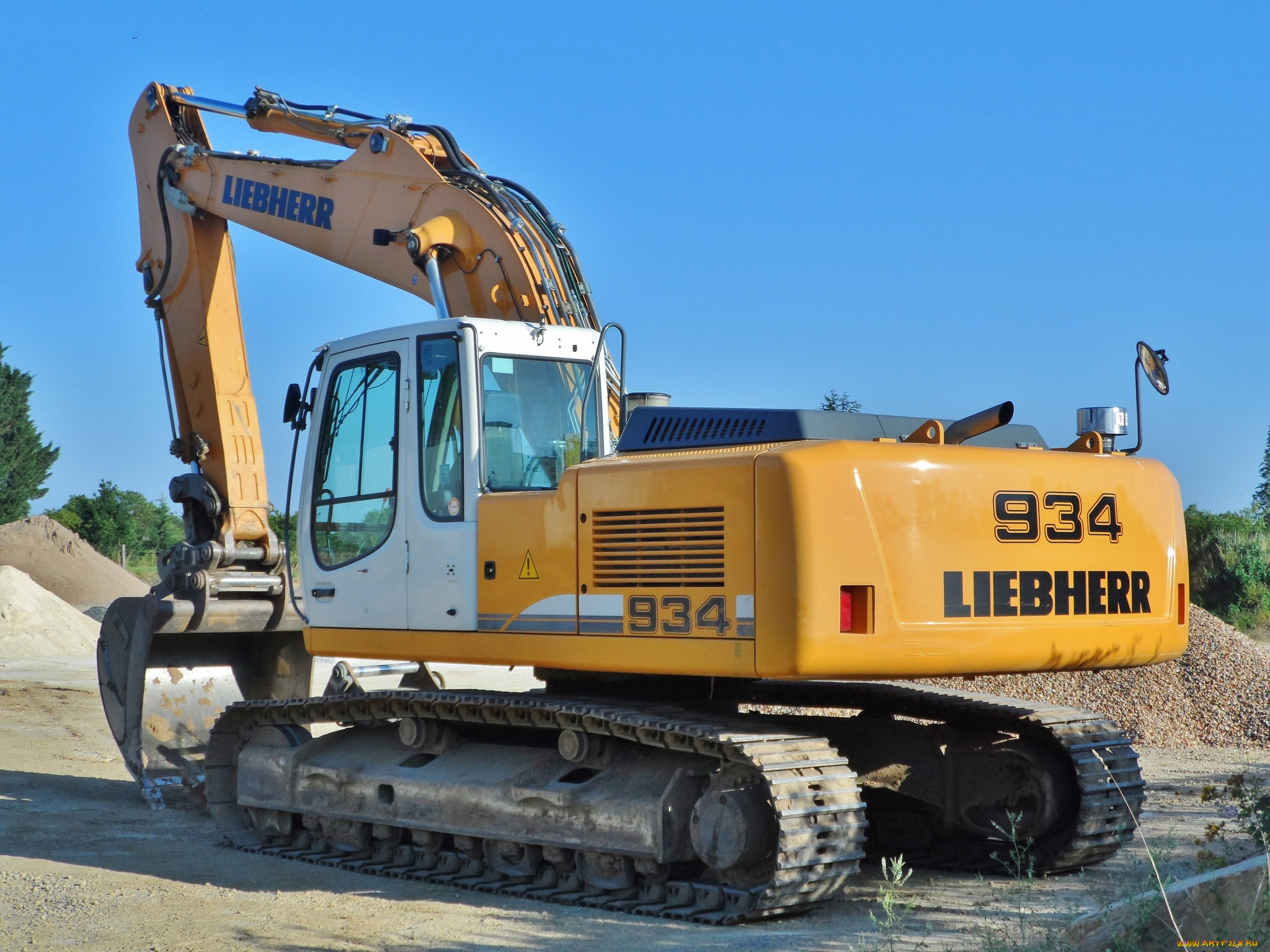 техника, экскаваторы, гусеничный, экскаватор, самоходный