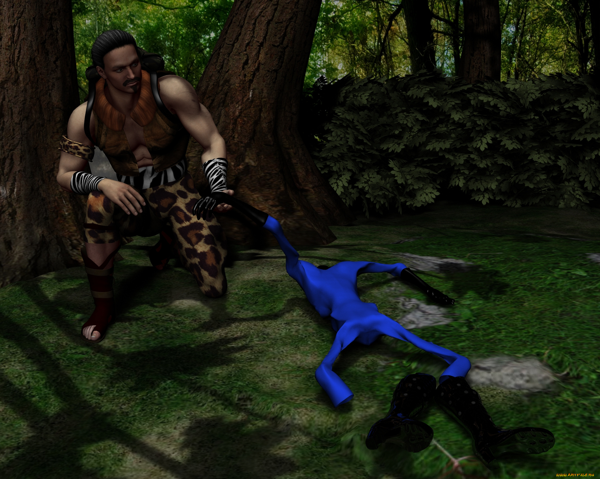 3д, графика, fantasy, , фантазия, лес