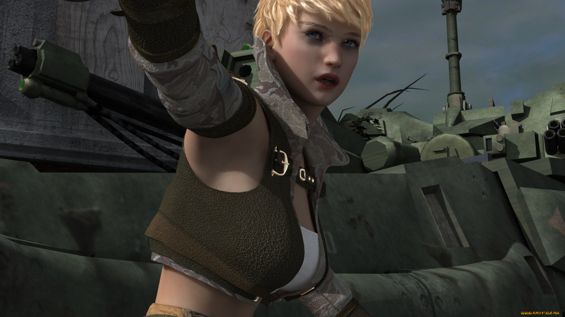 3д, графика, люди, , people, девушка, взгляд, фон, блондинка