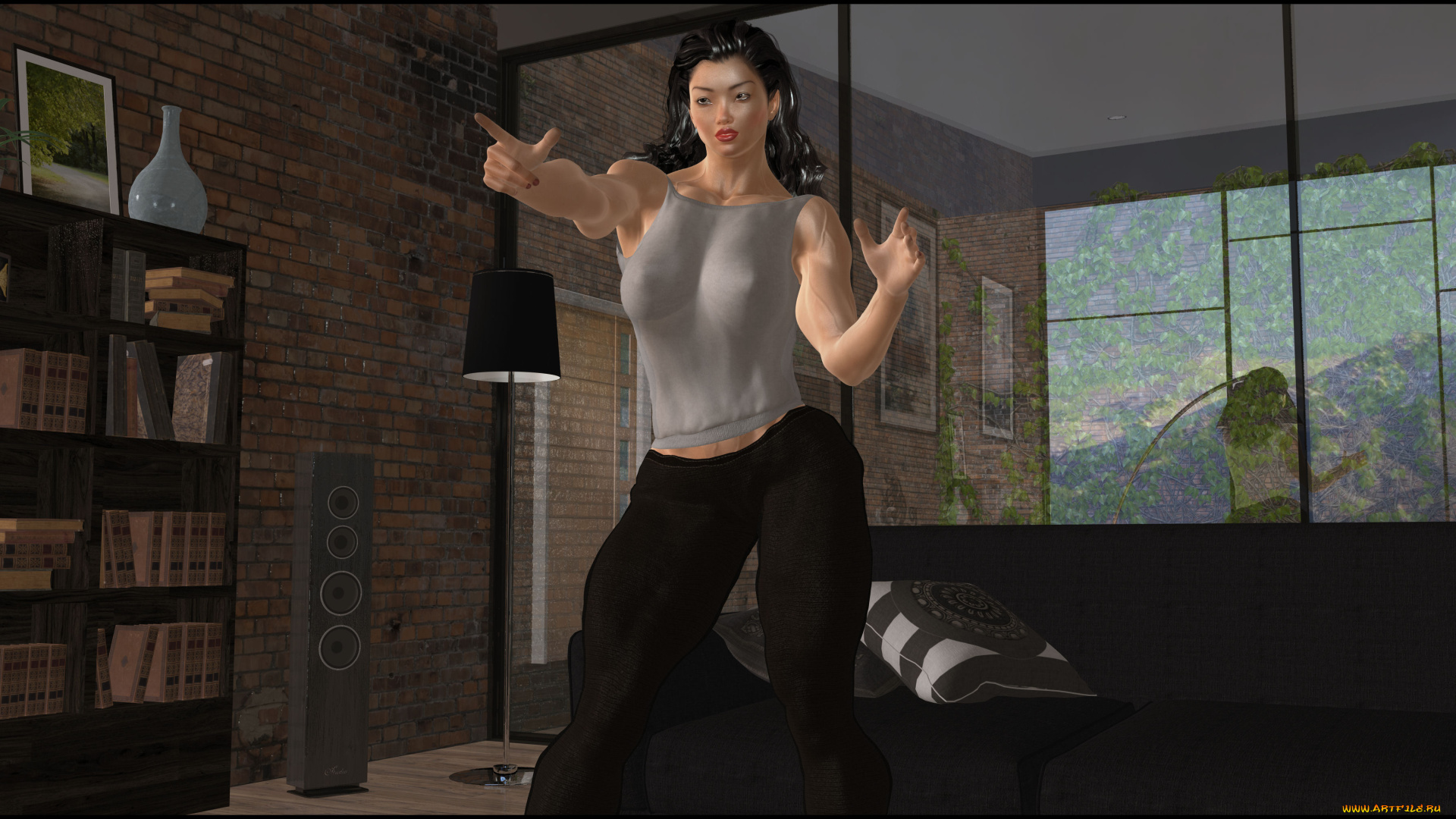 3д, графика, люди, , people, взгляд, девушка, фон