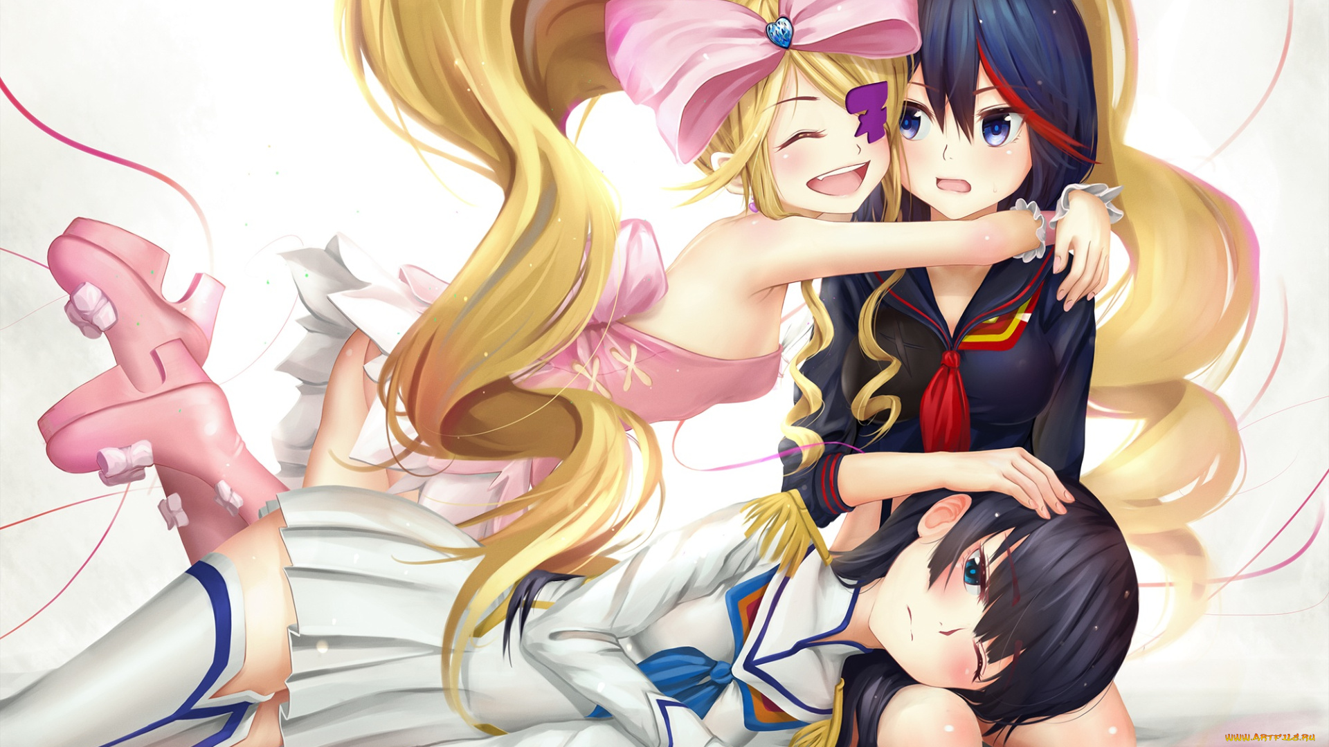 аниме, kill, la, kill, бант, девушки, арт, aki99, matoi, ryuuko, harime, nui, kill, la, kiryuin, satsuki