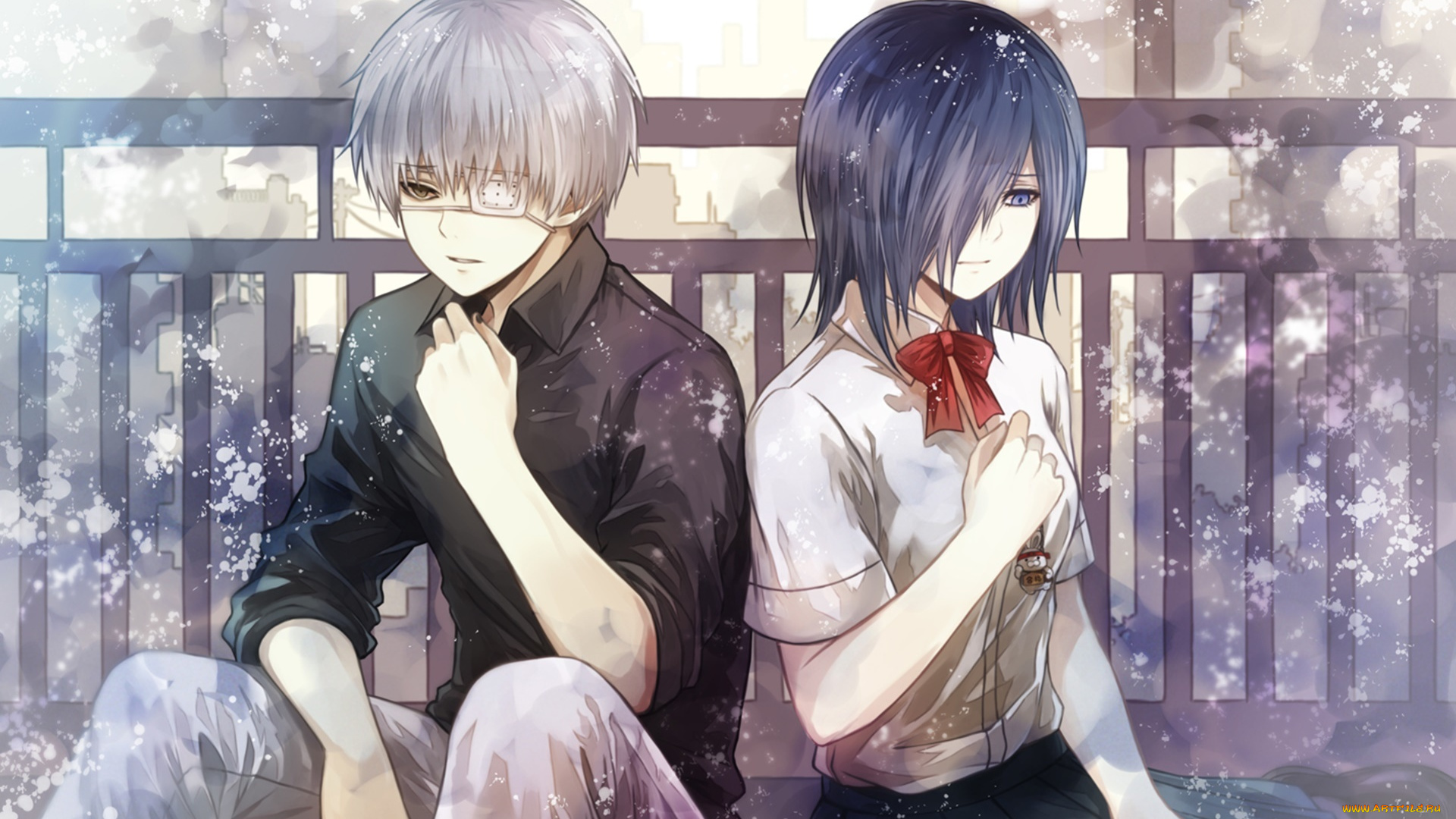 аниме, tokyo, ghoul, ken, kaneki, kirishima, touka