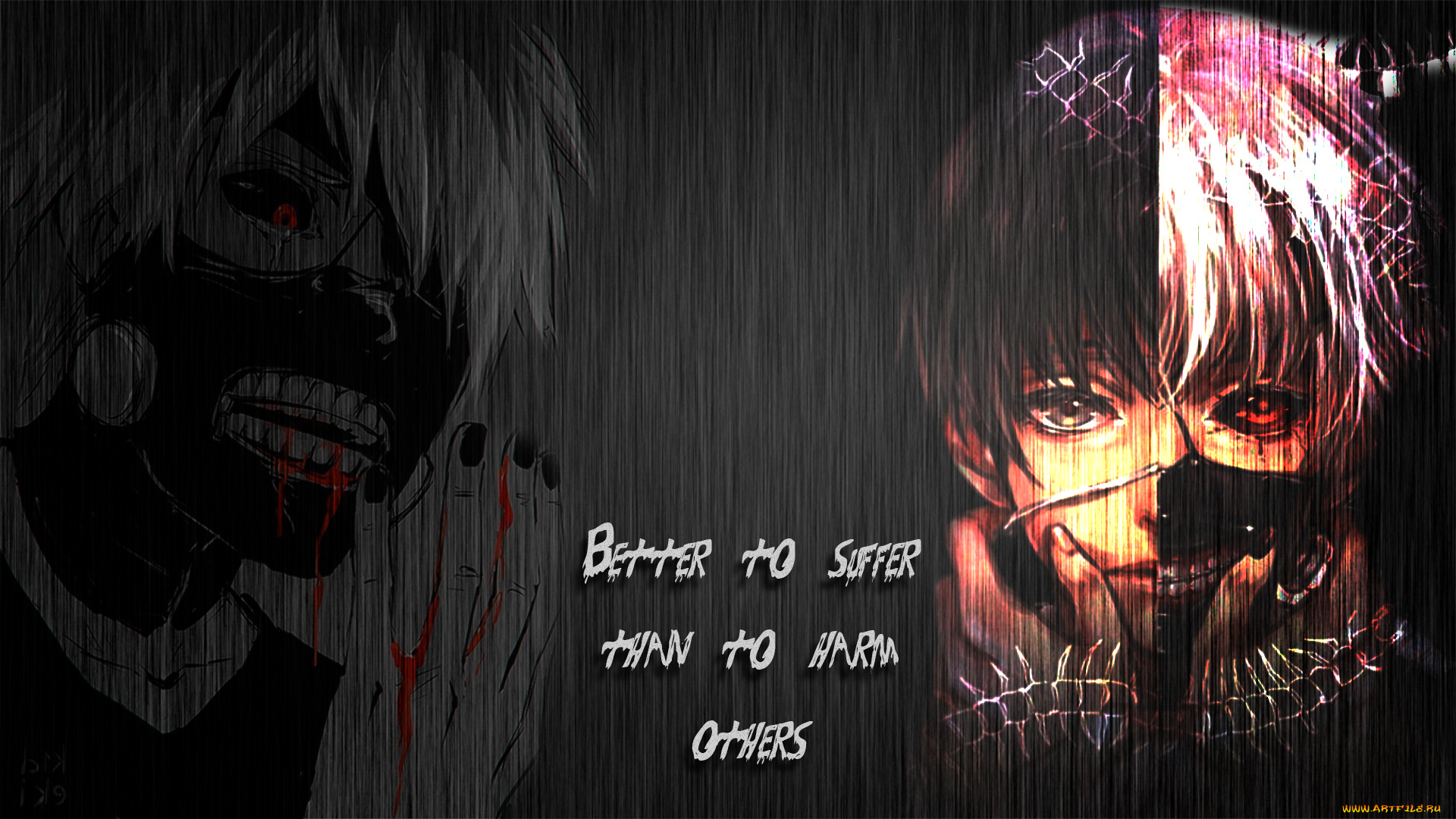 аниме, tokyo, ghoul, ken, kaneki, кровь, цитата, металл