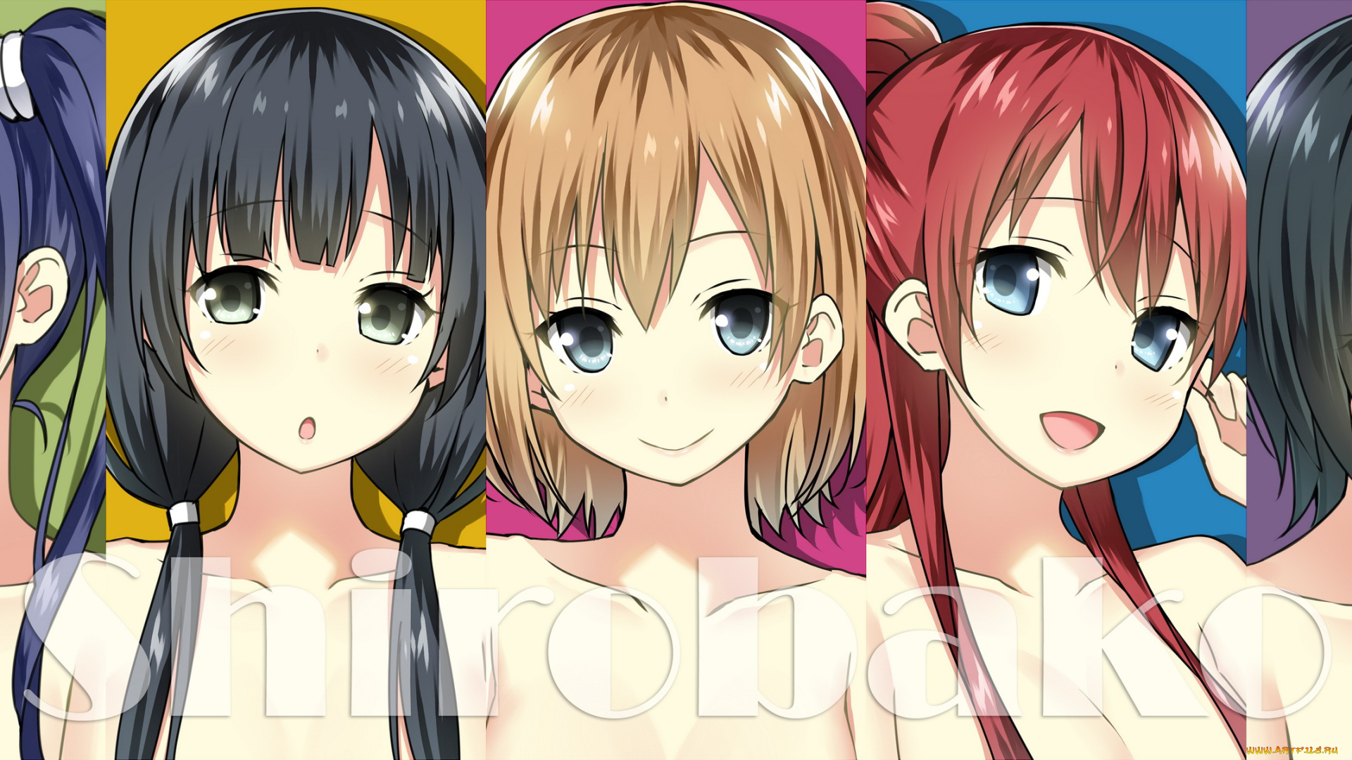 аниме, unknown, , другое, девушки, freedom, sky, yasuhara, ema, toudou, misa, взгляд, портрет, sakaki, shizuka, miyamori, aoi, imai, midori, shirobako