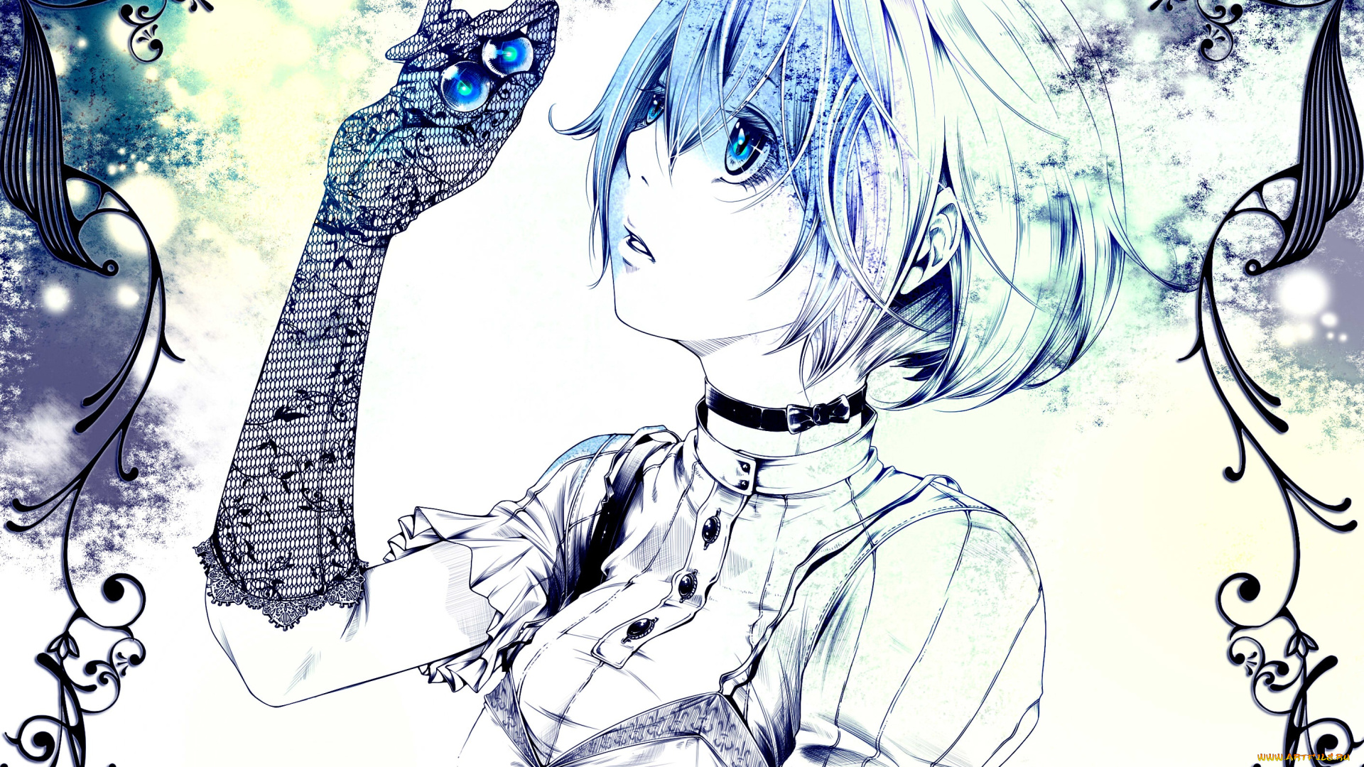 аниме, unknown, , другое, шарики, арт, девушка, bouno, satoshi