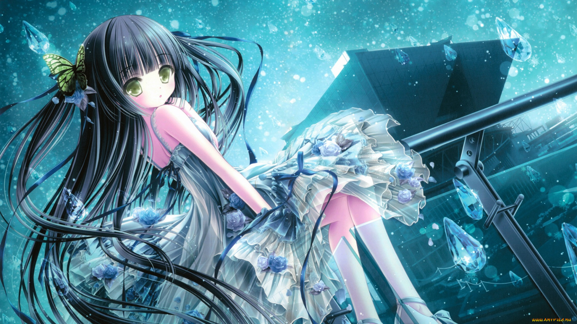 аниме, unknown, , другое, взгляд, девушка, арт, tinkle