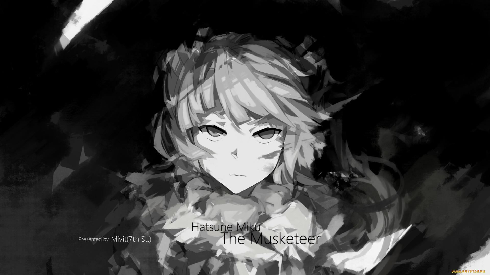 аниме, vocaloid, miyisti, c, арт, девушка, hatsune, miku