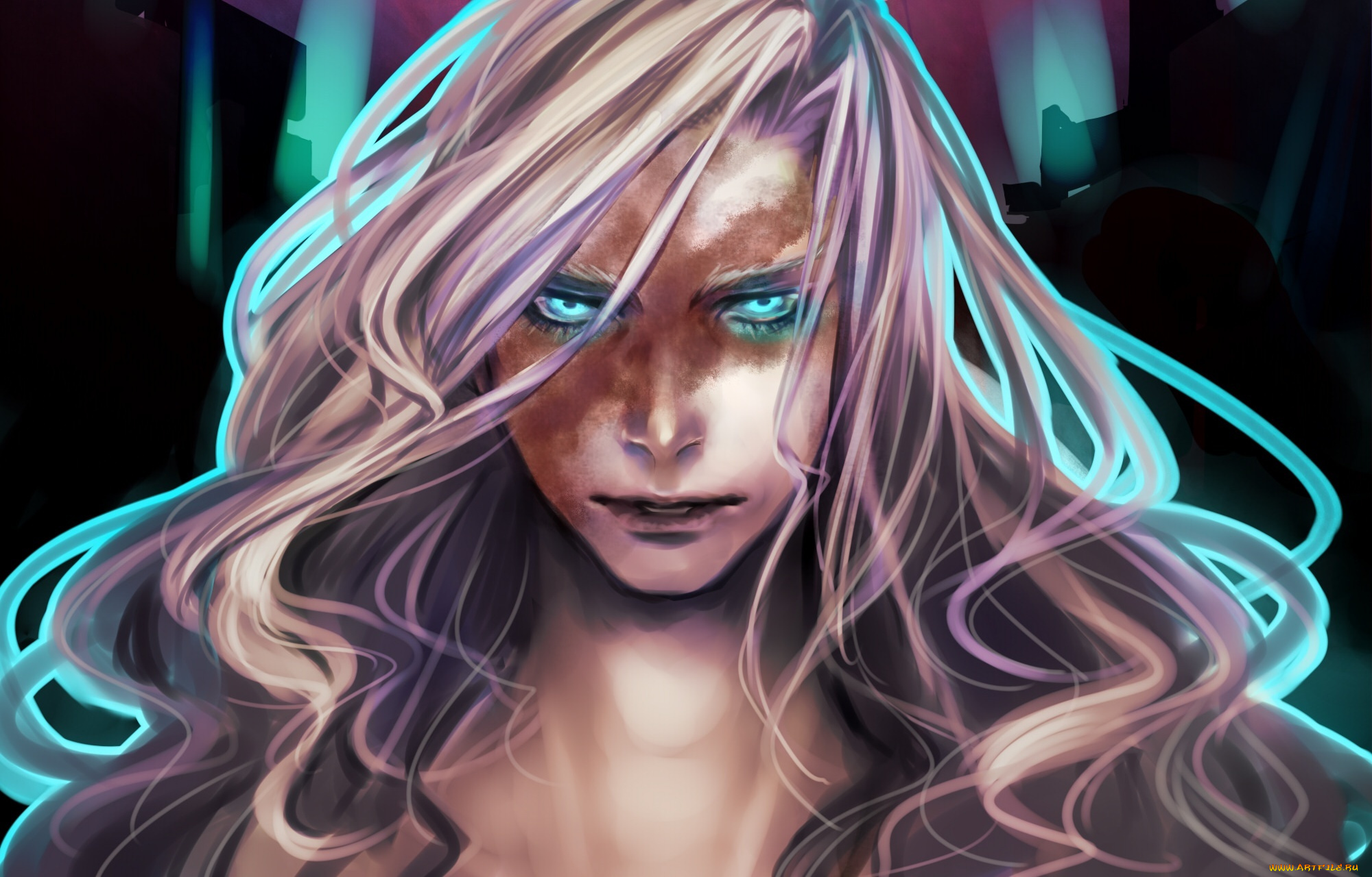 аниме, tiger, and, bunny, парень, yuri, petrov, тигр, и, кролик, арт, голубые, глаза, блондин