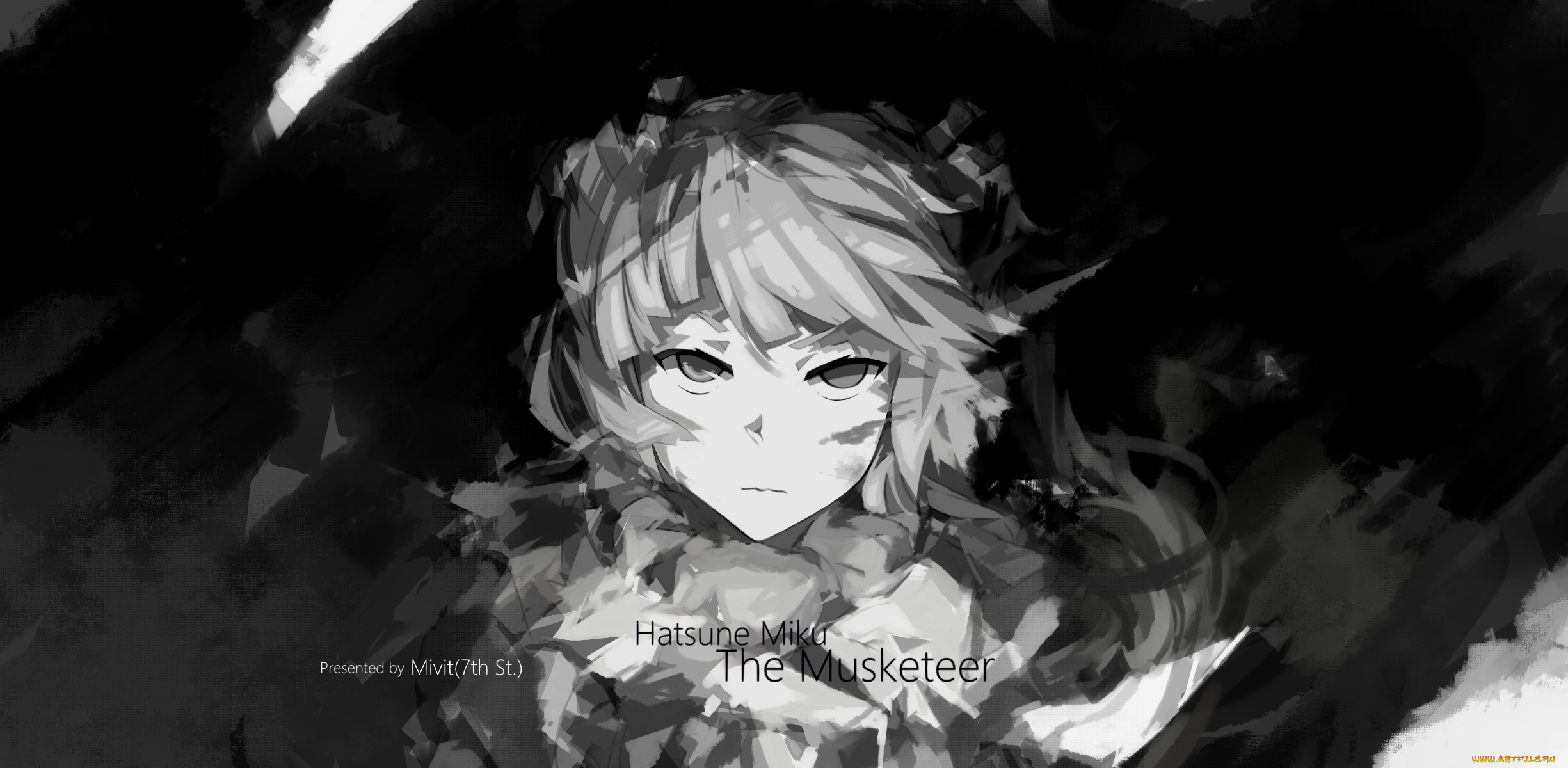 аниме, vocaloid, miyisti, c, арт, девушка, hatsune, miku