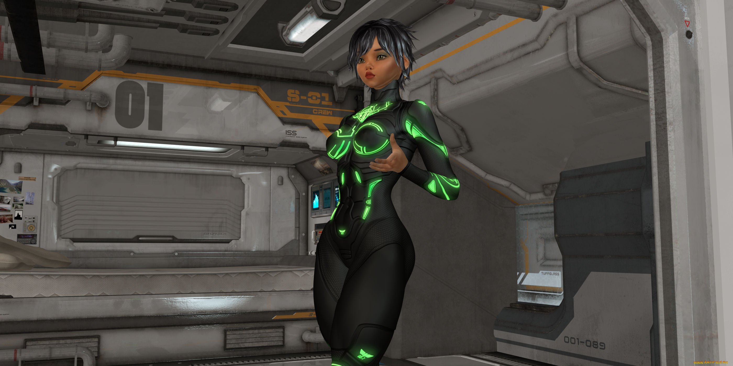 3д, графика, фантазия, , fantasy, девушка, взгляд, фон