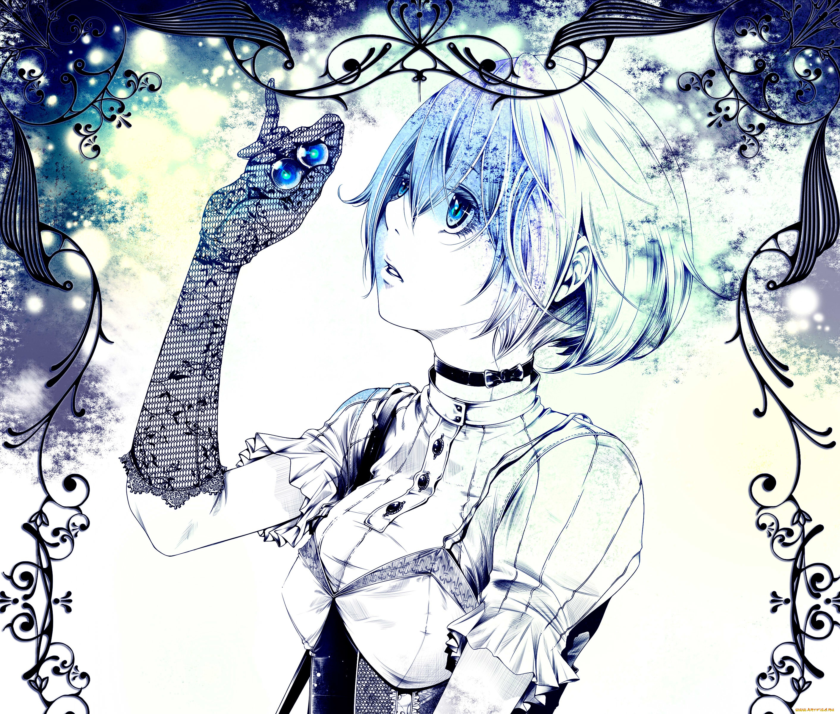 аниме, unknown, , другое, шарики, арт, девушка, bouno, satoshi