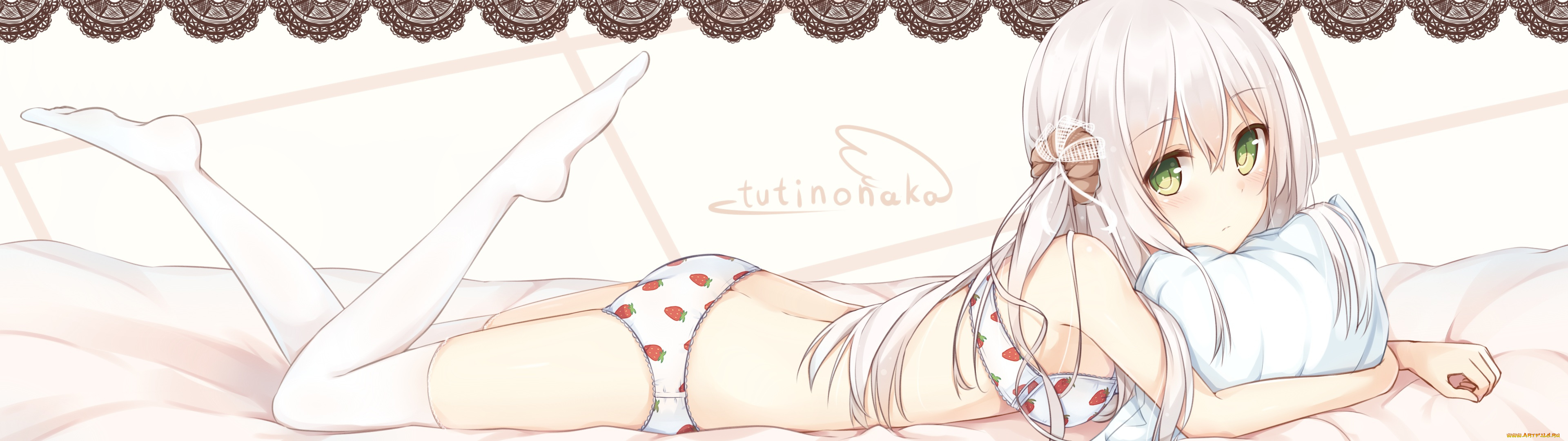 аниме, unknown, , другое, взгляд, лежит, девушка, 3105mitoko, tsuchikure