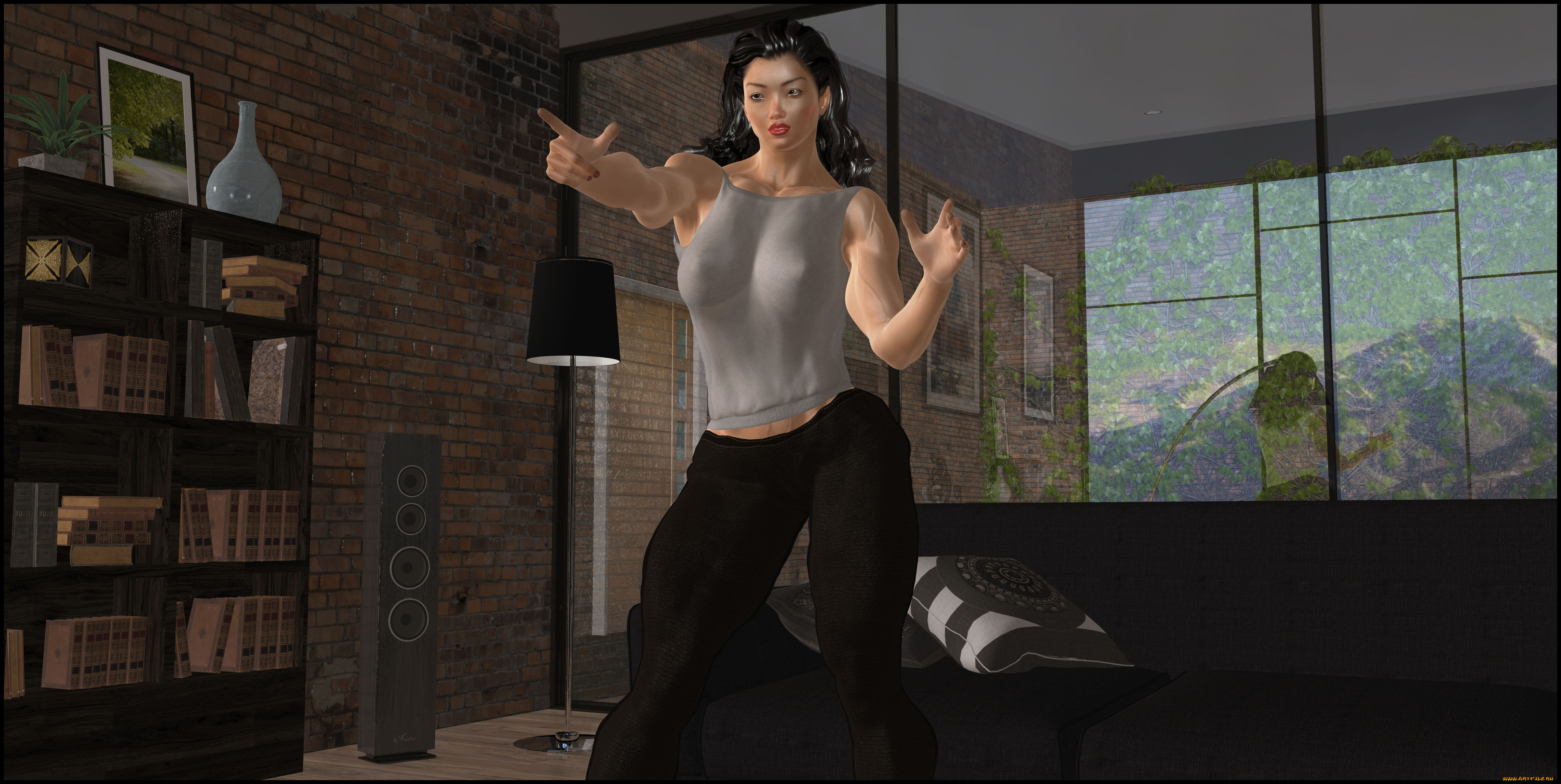 3д, графика, люди, , people, взгляд, девушка, фон