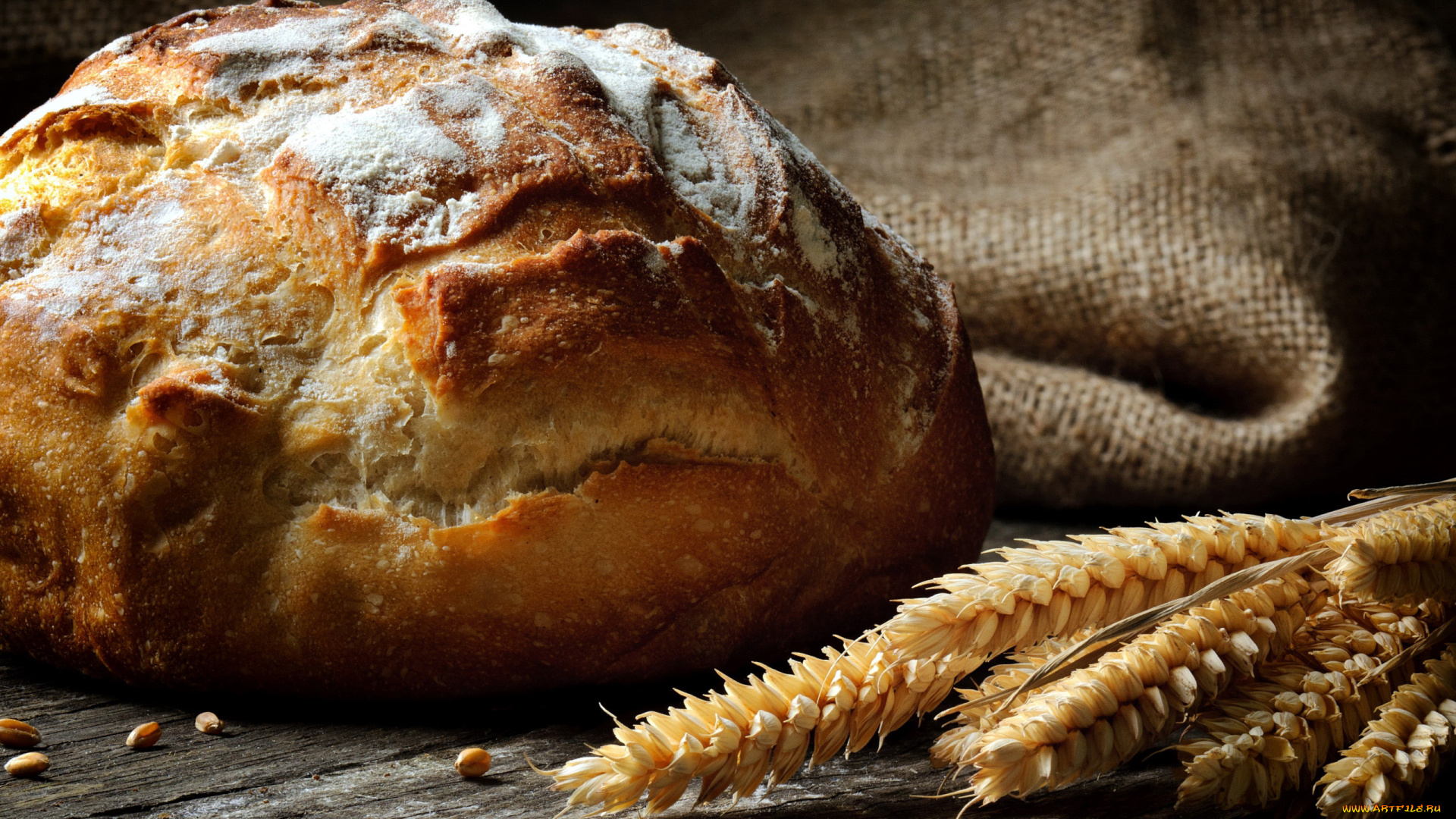 еда, хлеб, , выпечка, каравай, колосья