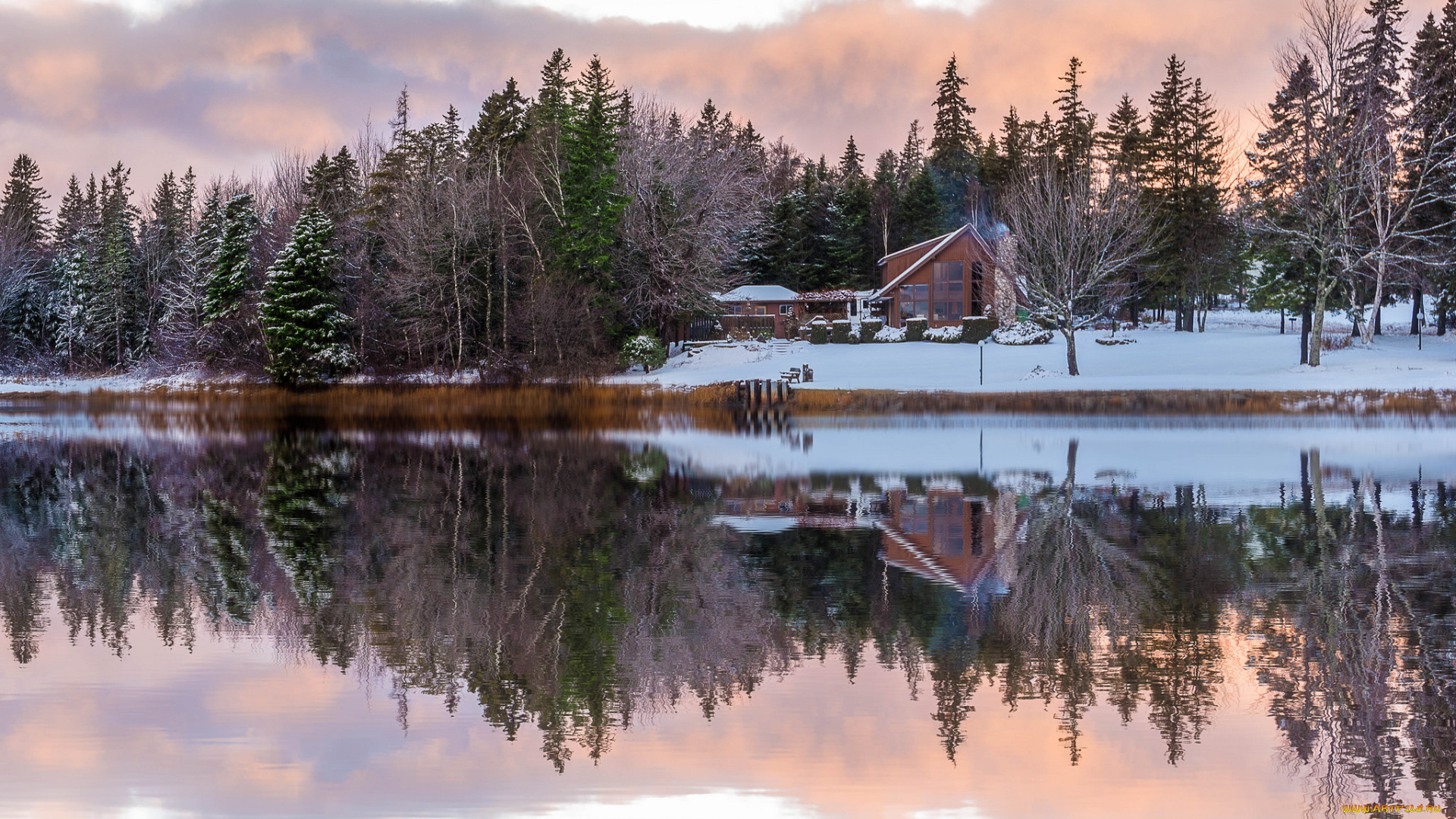 города, -, пейзажи, зима