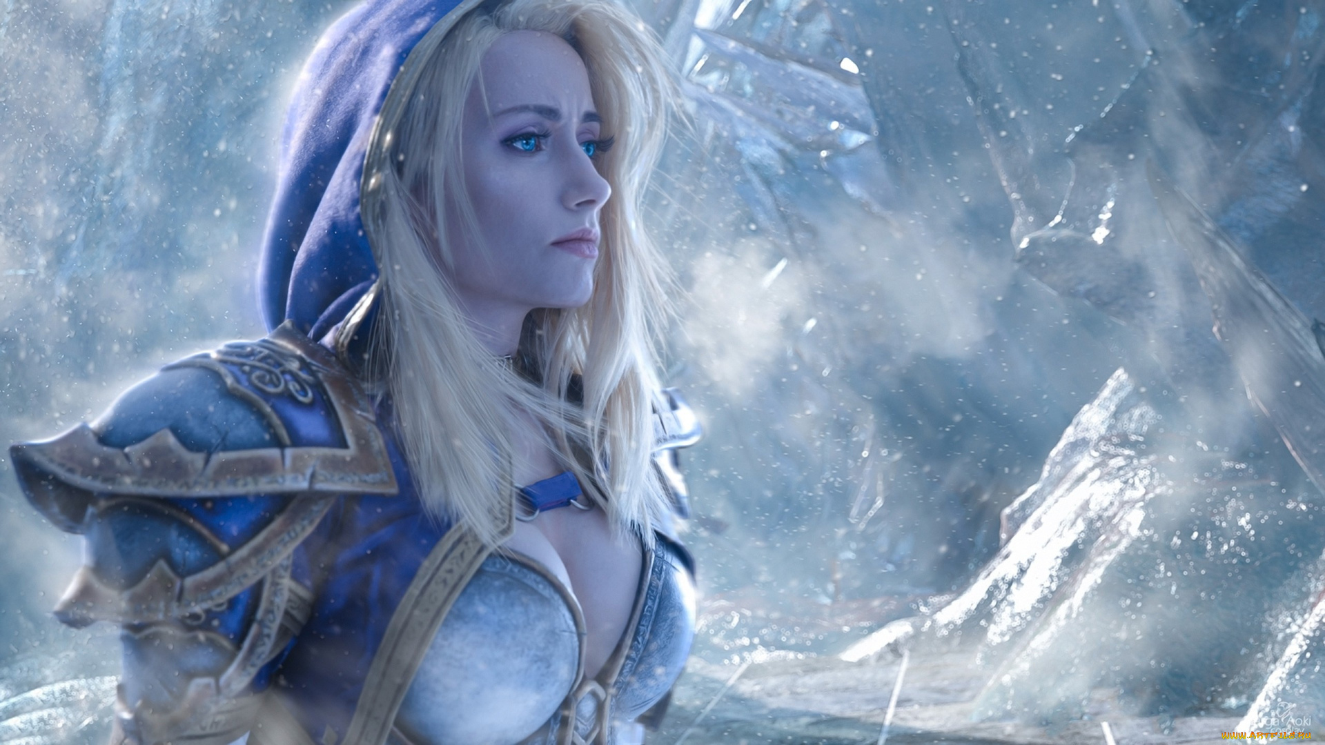 разное, cosplay, , косплей, world, of, warcraft, cosplay, mahou, jaina, proudmoore, blonde, girl, narga, lifestream