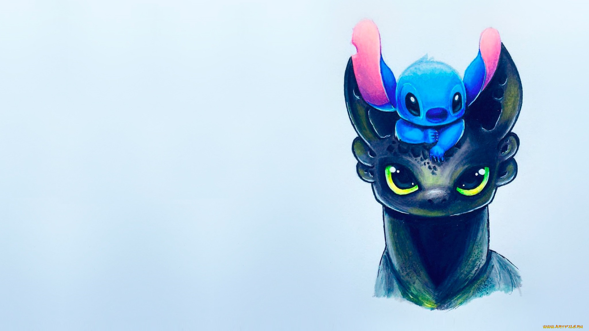 рисованное, кино, стич, арт, малыши, рисунок, детская, беззубик